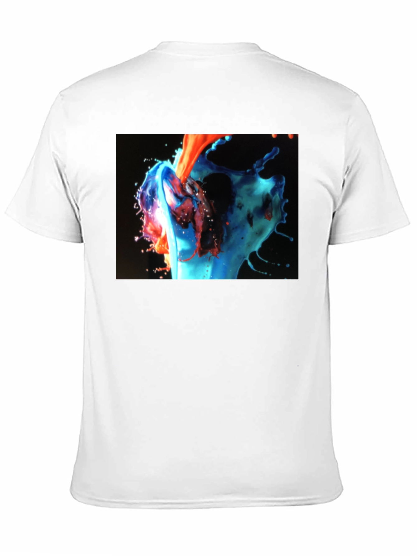 Abstract Fluid Art Black T-Shirt