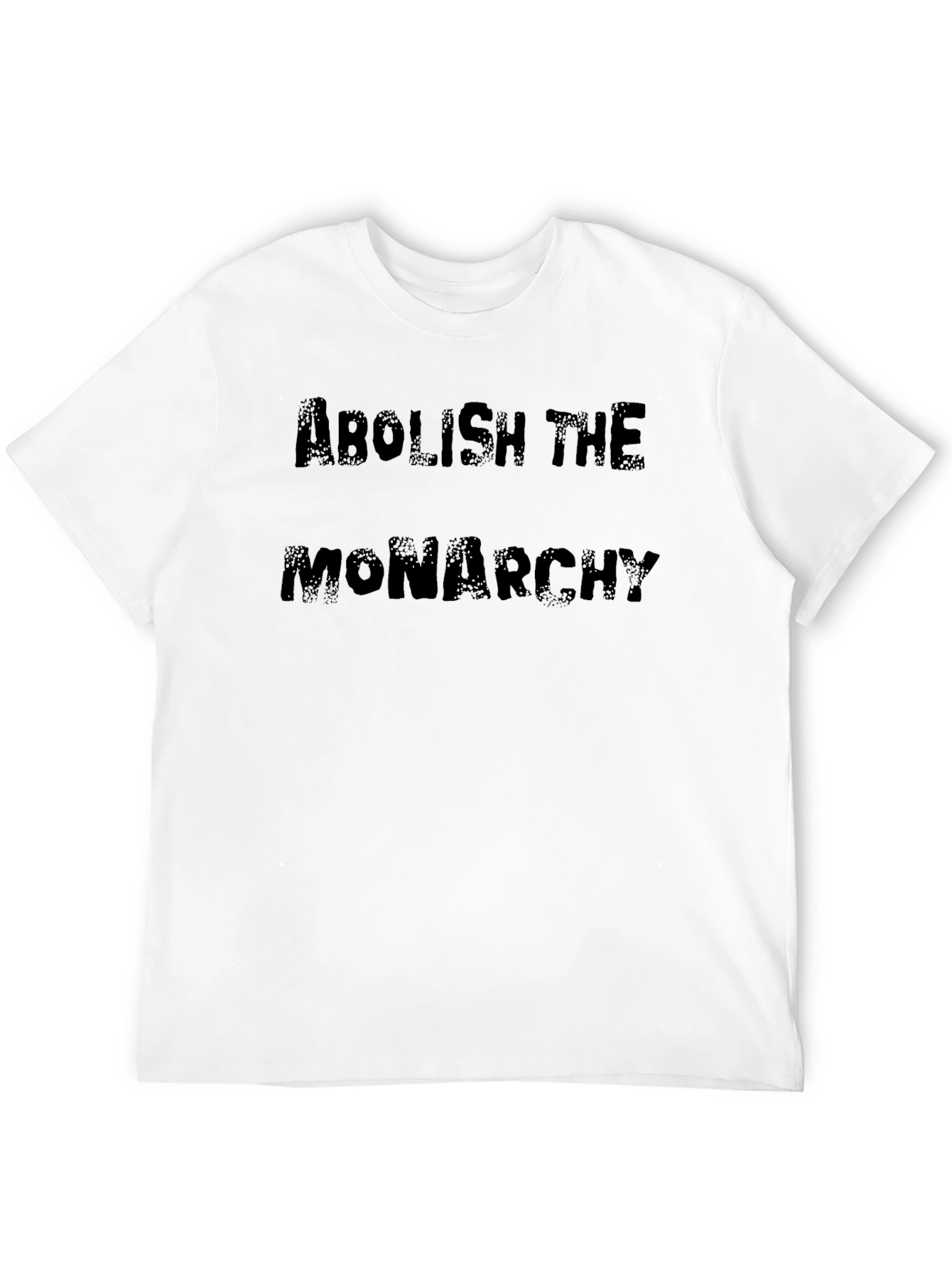 Abolish The Monarchy Graphic Tee - Black Cotton