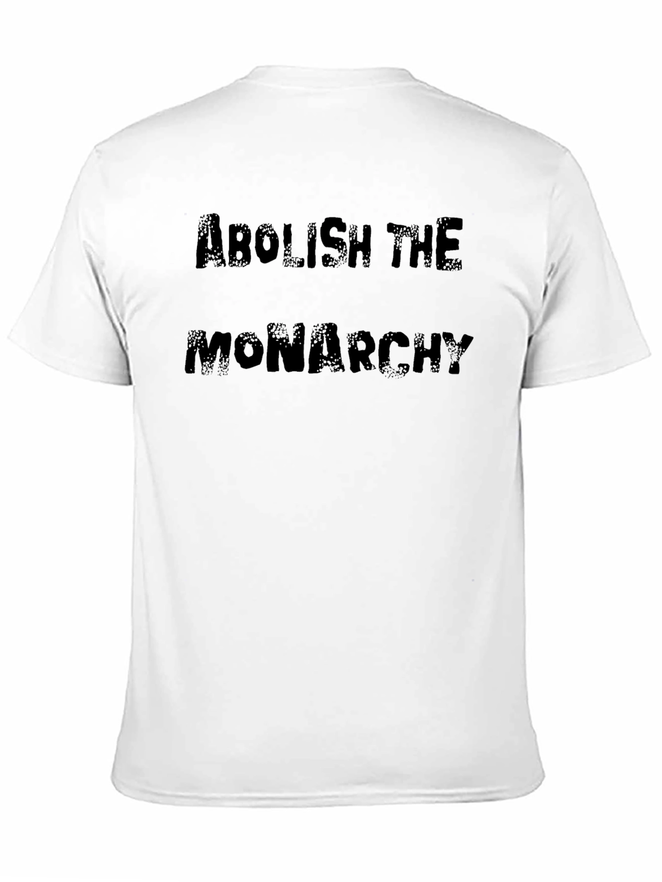 Abolish The Monarchy Graphic Tee - Black Cotton