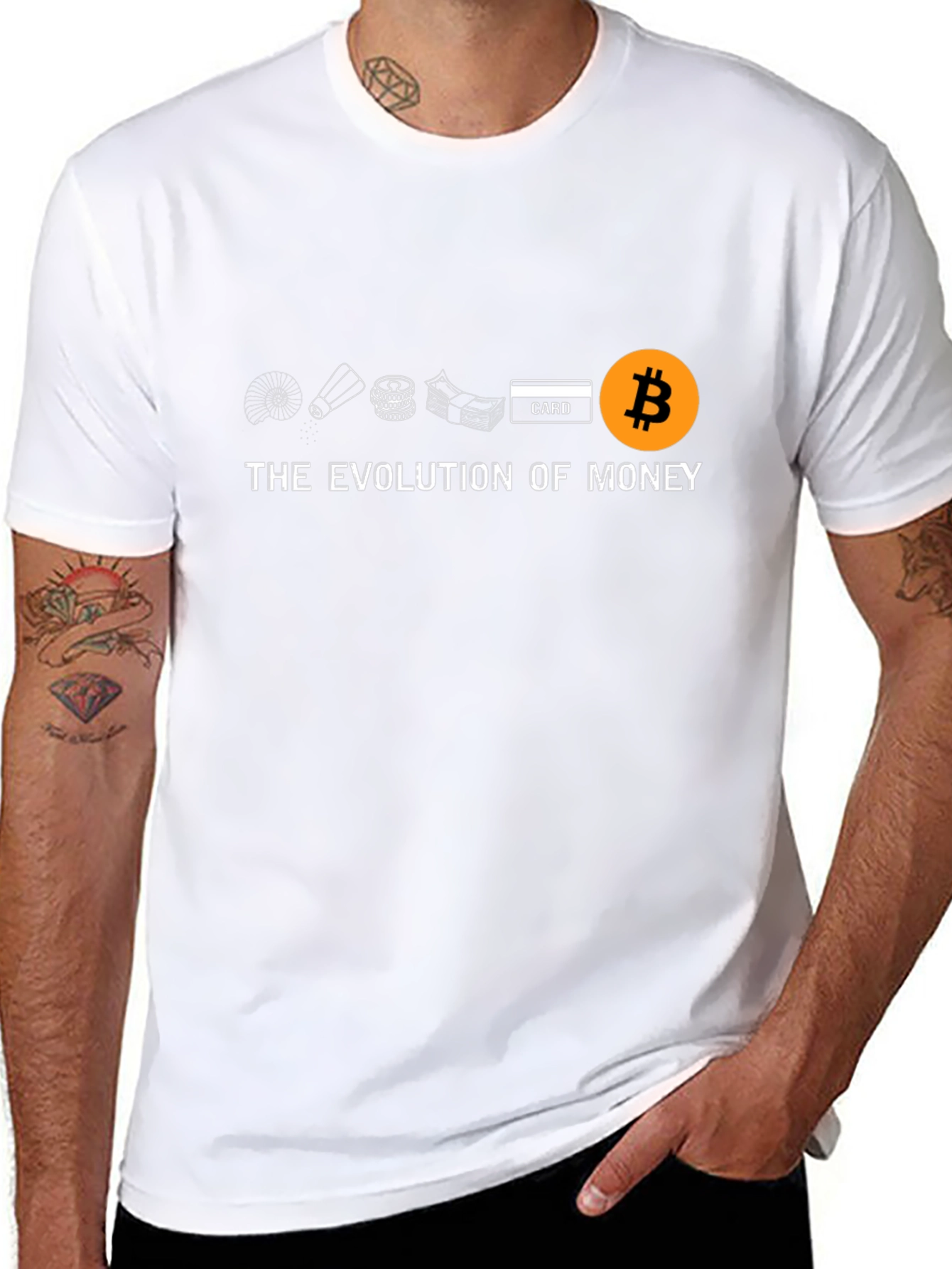 Evolution of Money Bitcoin T-Shirt