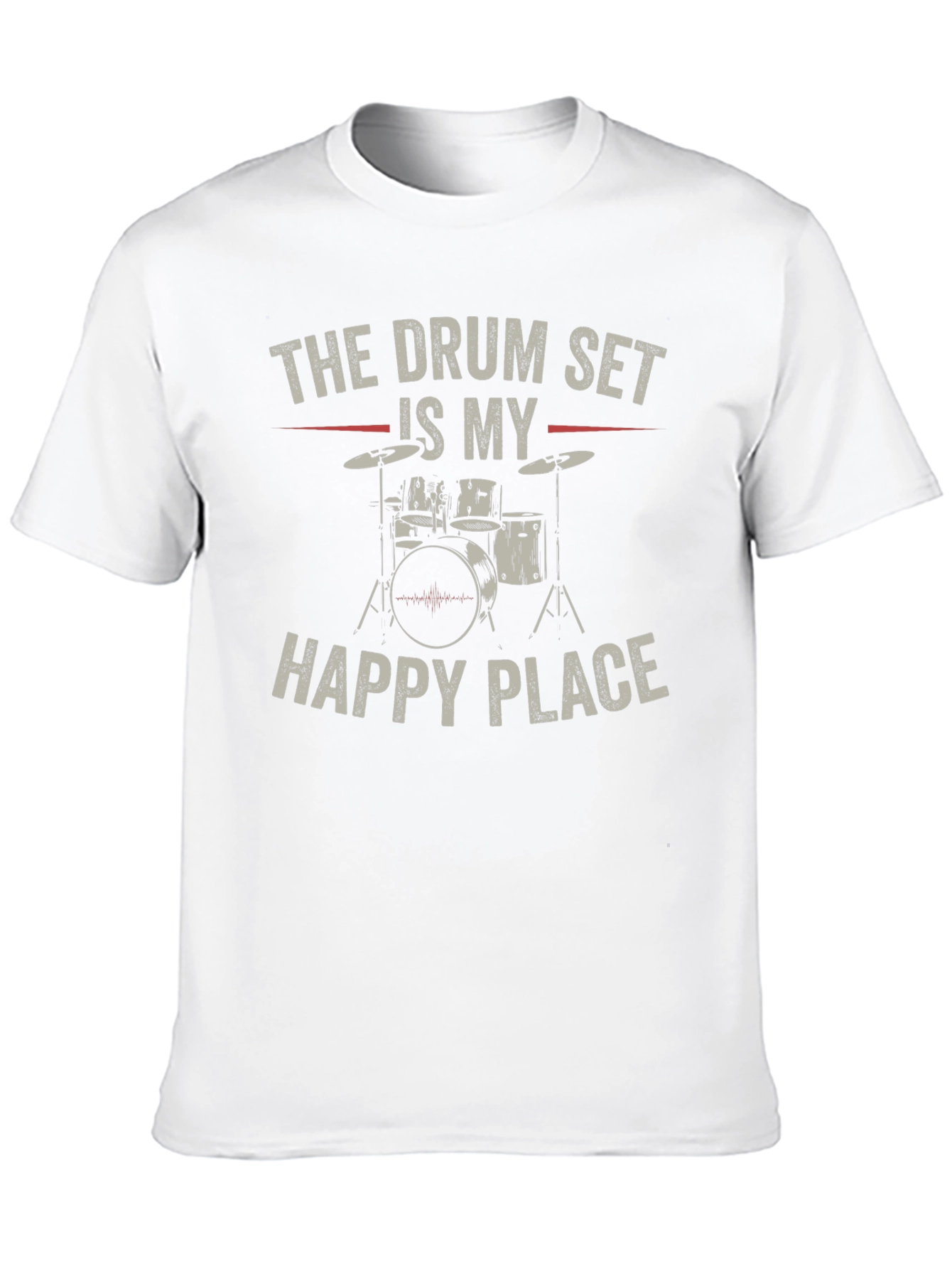 Drum Set Happy Place T-Shirt