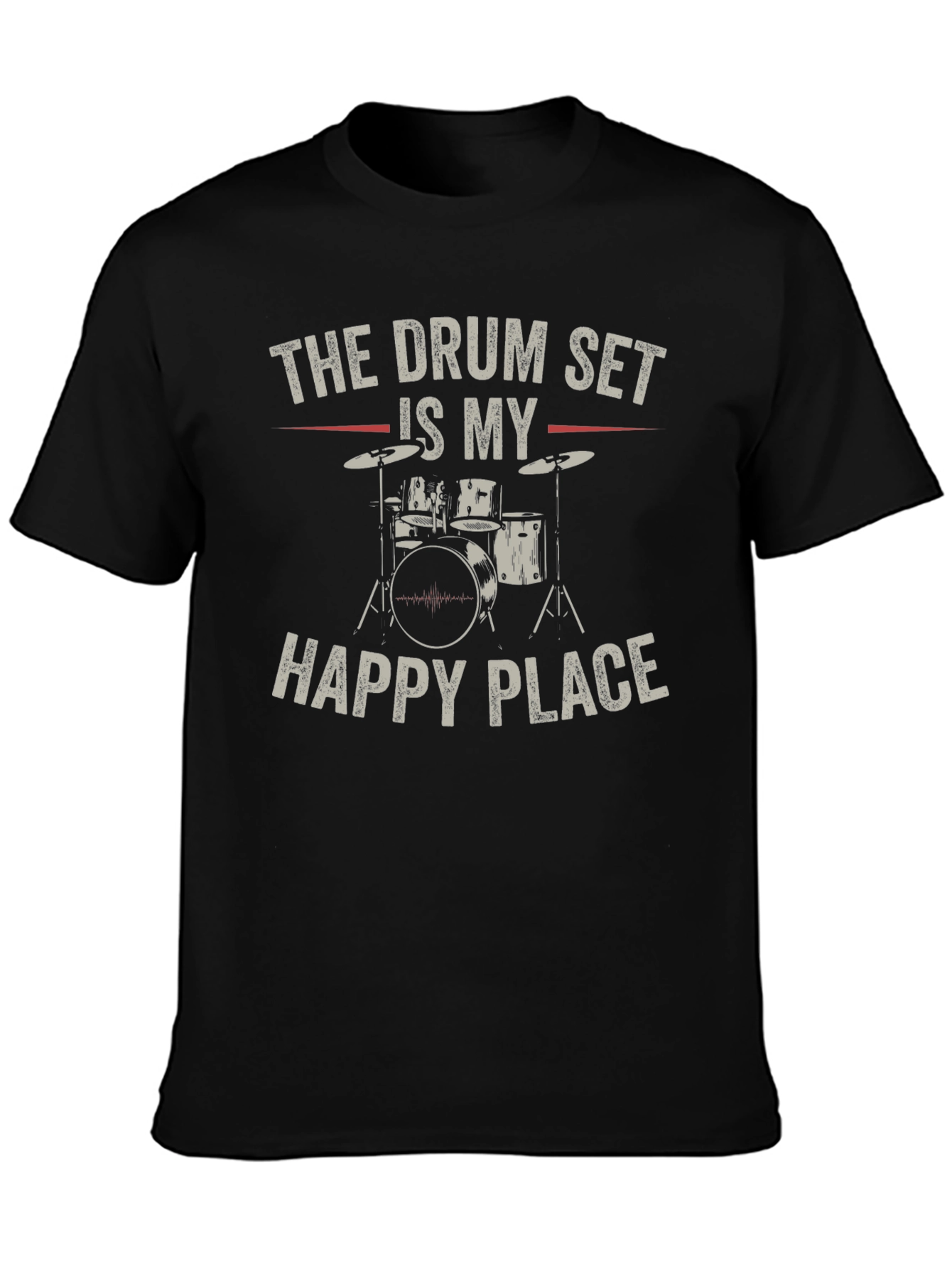 Drum Set Happy Place T-Shirt