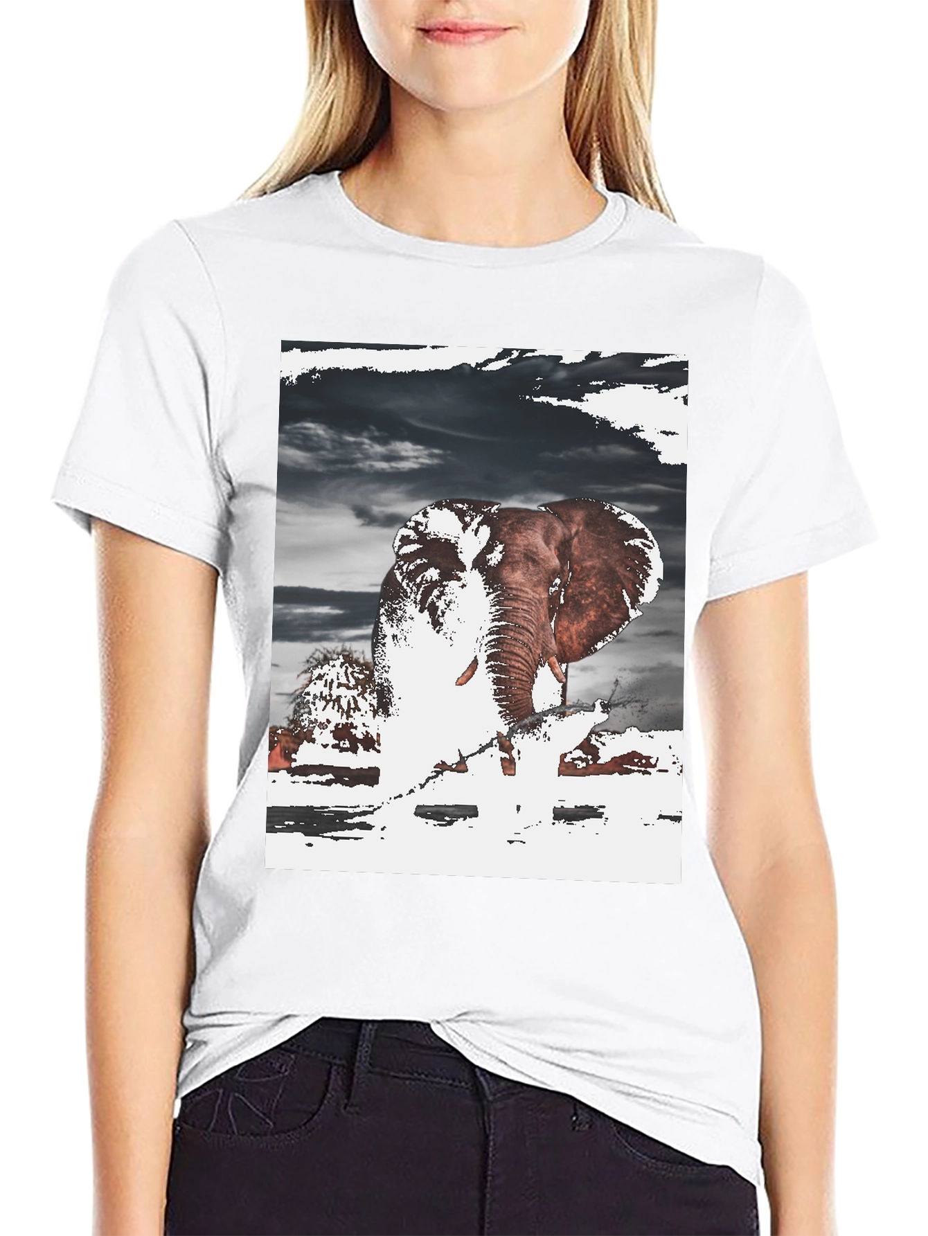 Elephant Graphic T-Shirt - Unique Design