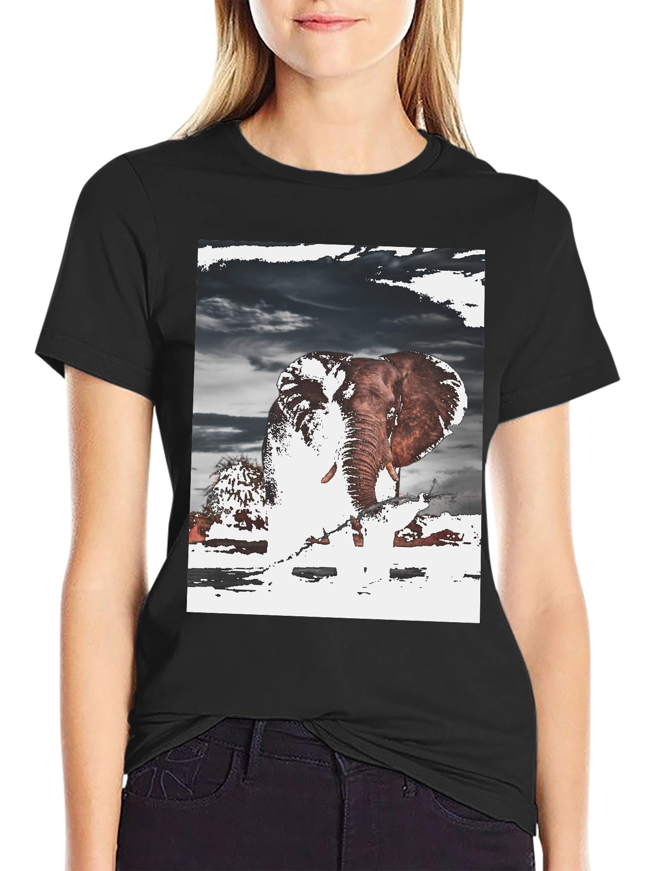 Elephant Graphic T-Shirt - Unique Design