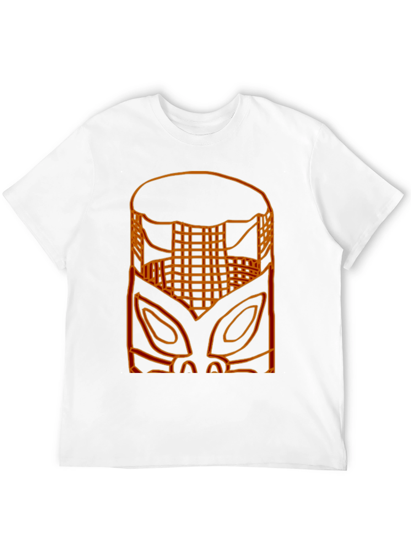 Tribal Mask Graphic Tee - Mens Black T-Shirt