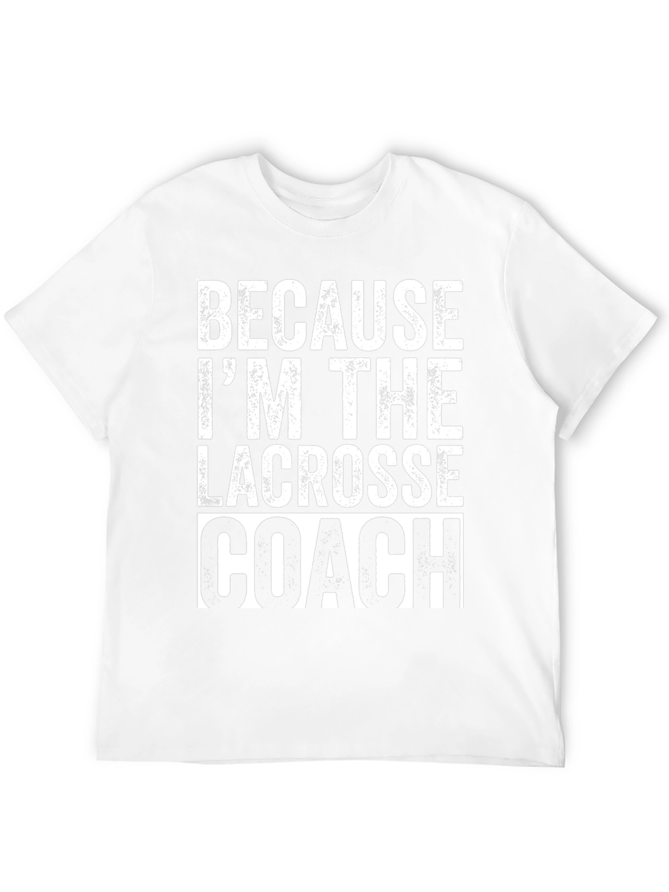 Lacrosse Coach Graphic T-Shirt - Black Cotton Tee