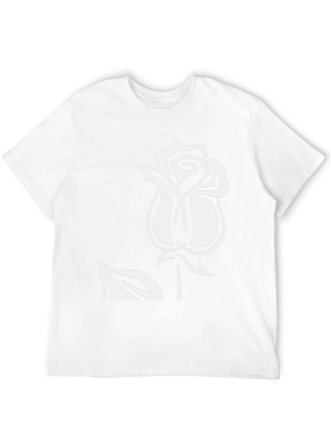 Black Rose Graphic Tee - Stylish Mens Casual Top