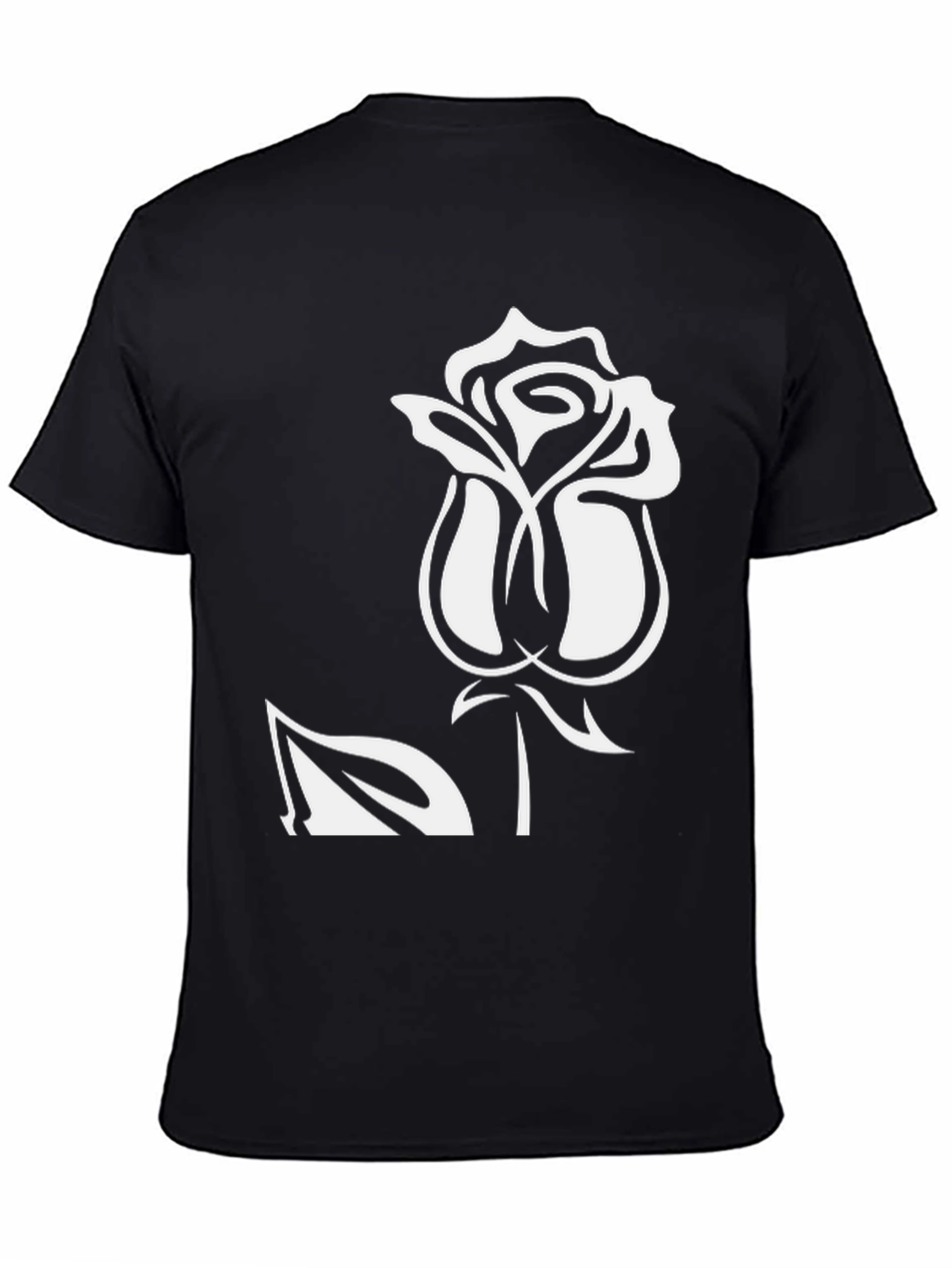 Black Rose Graphic Tee - Stylish Mens Casual Top