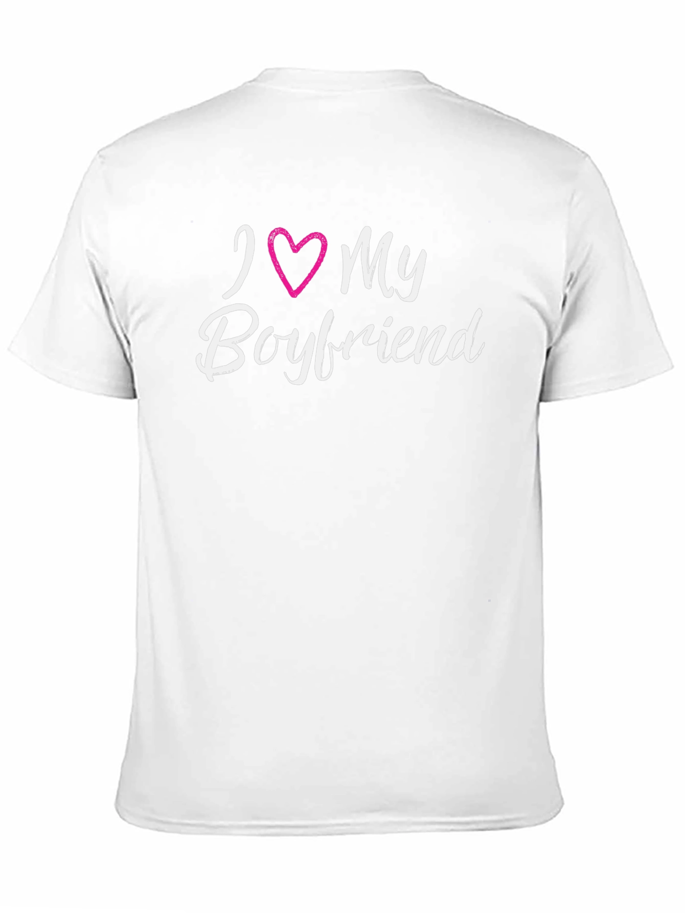 I Love My Boyfriend Graphic Tee - Black