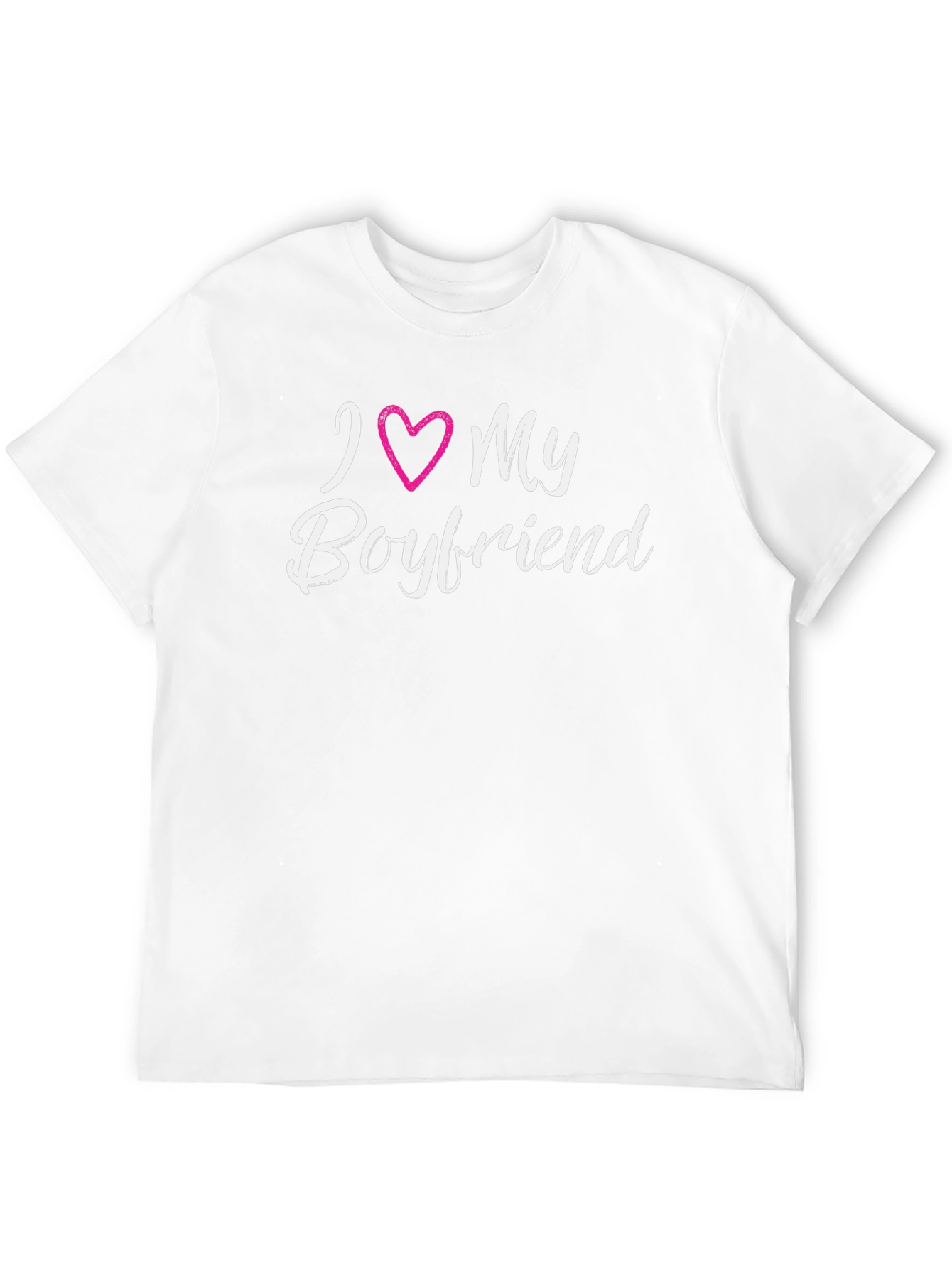 I Love My Boyfriend Graphic Tee - Black