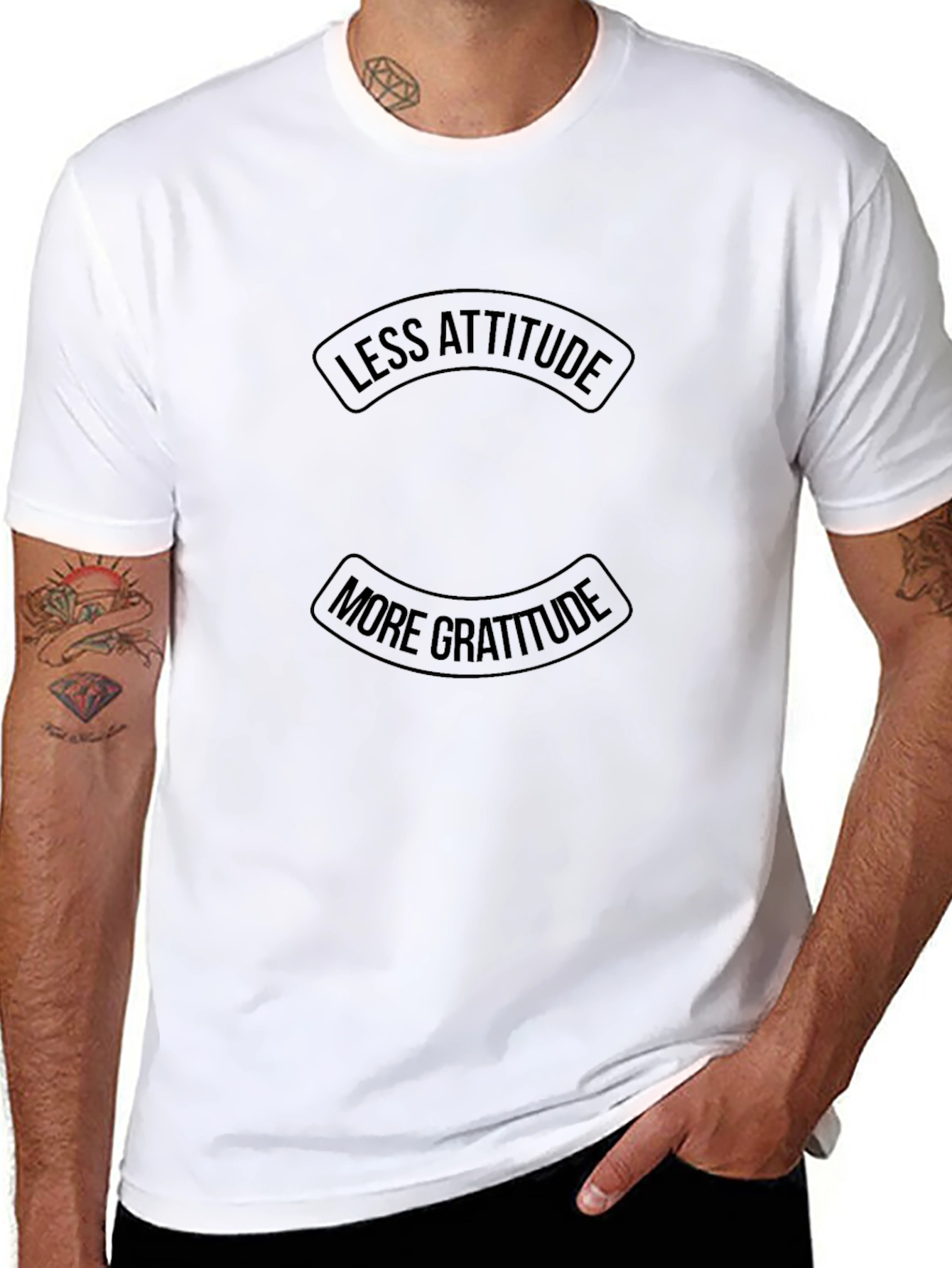 Attitude Gratitude Graphic Print Tee