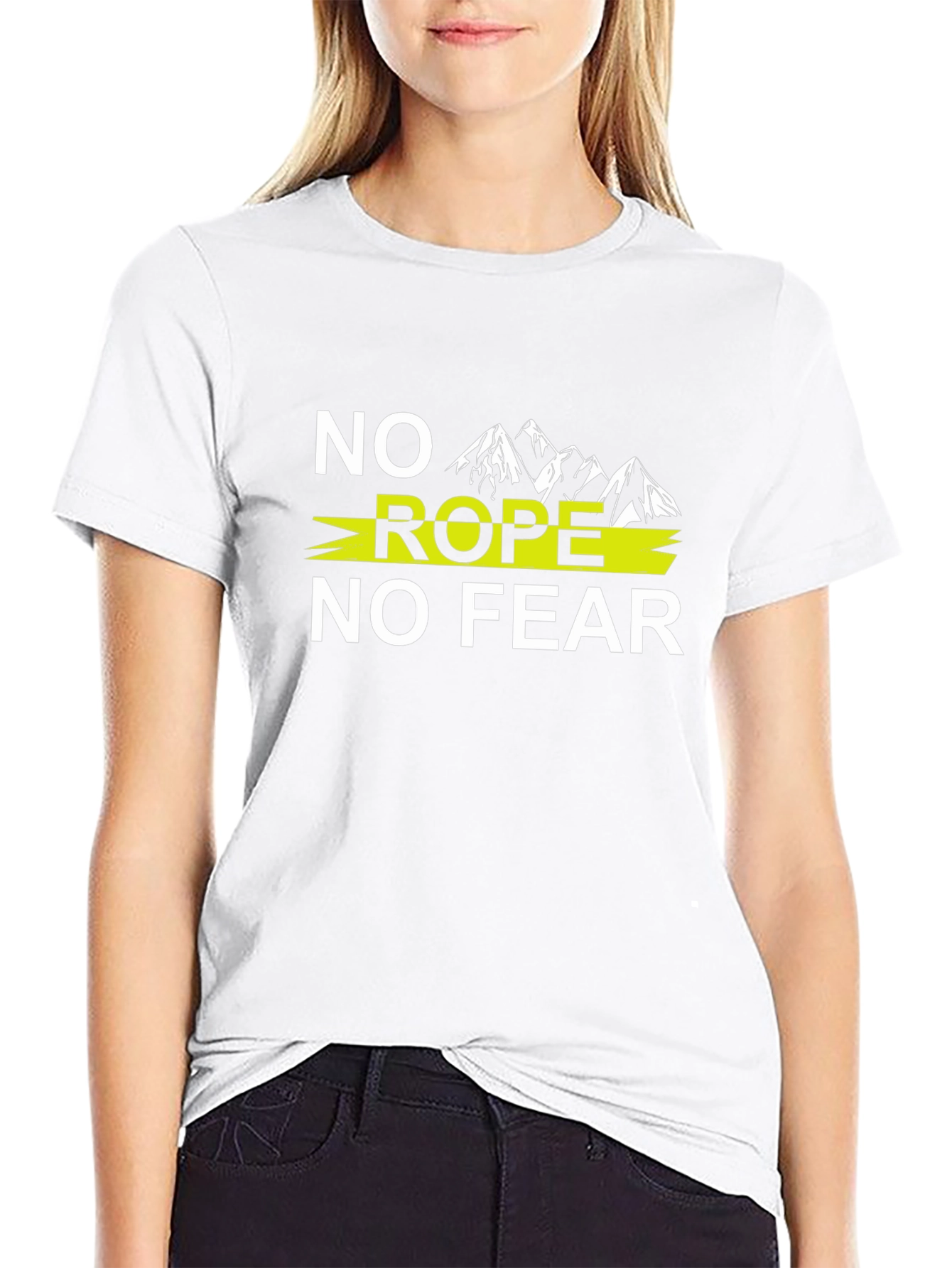 No Rope No Fear Graphic Tee - Black