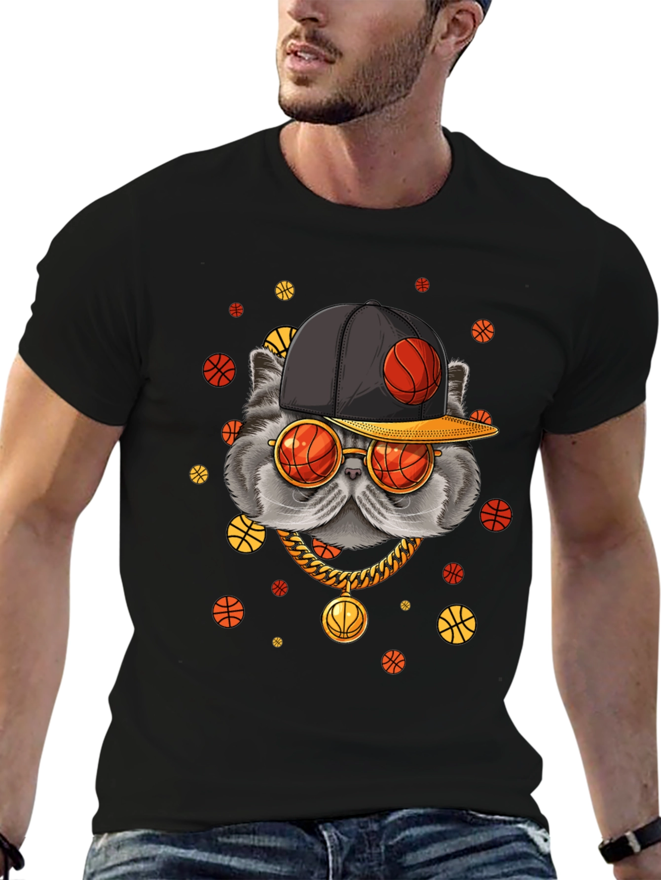 Cool Cat Basketball T-Shirt