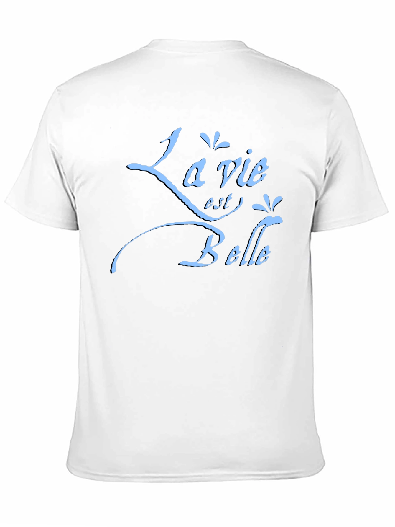 La Vie Est Belle Graphic Tee - Black T-Shirt