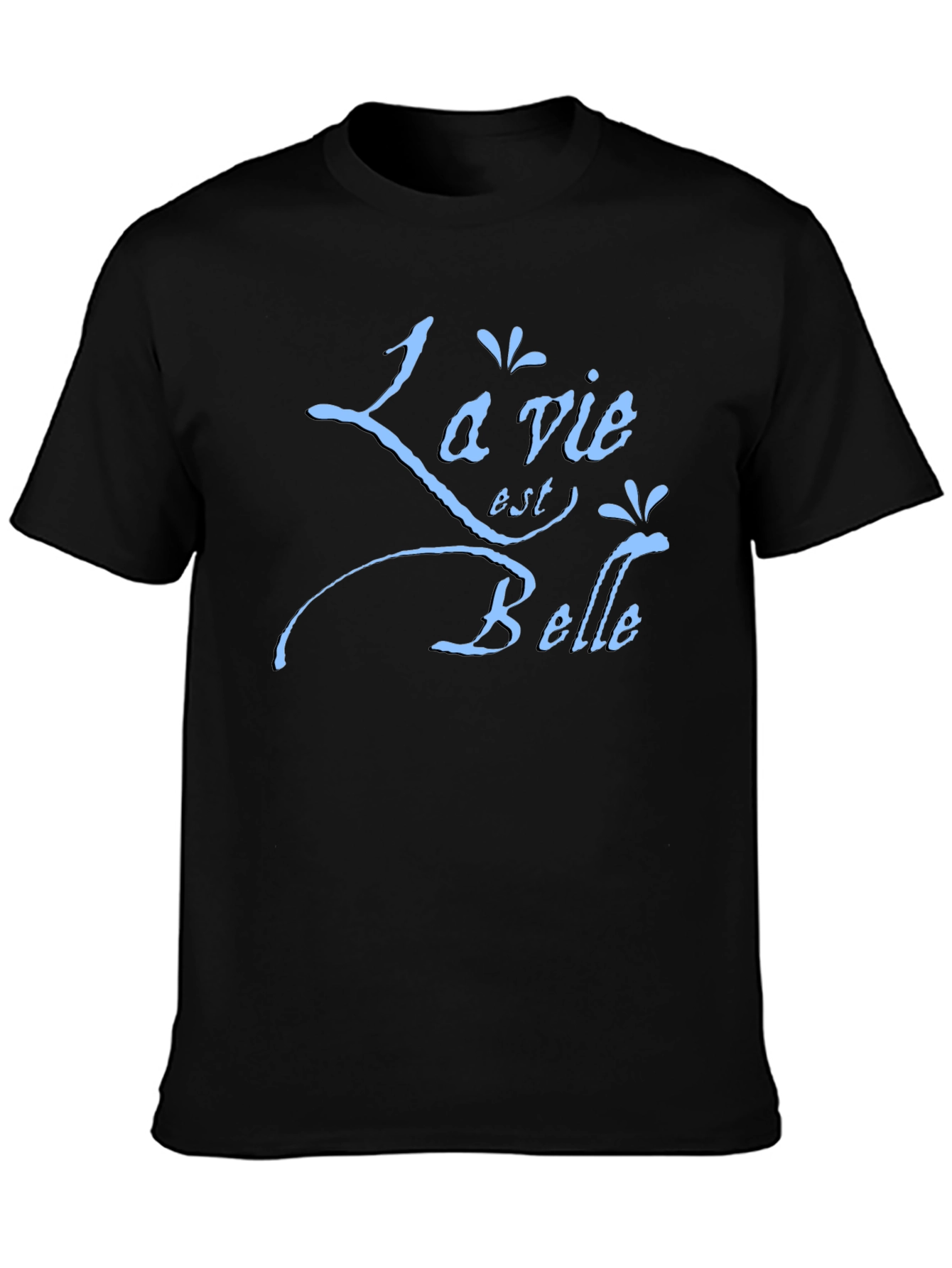 La Vie Est Belle Graphic Tee - Black T-Shirt