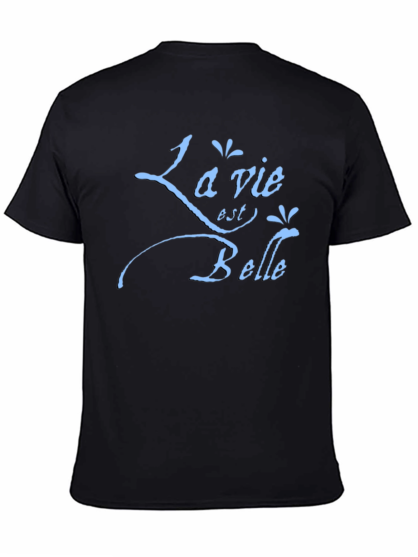 La Vie Est Belle Graphic Tee - Black T-Shirt