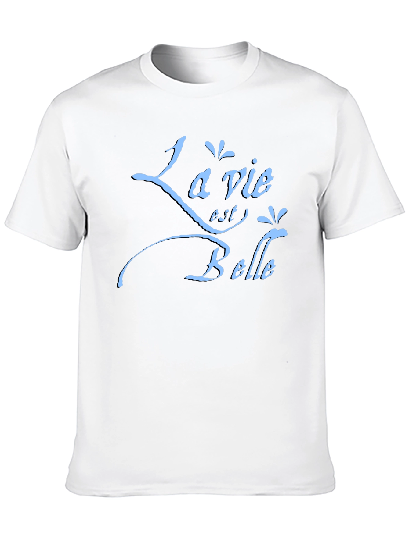 La Vie Est Belle Graphic Tee - Black T-Shirt
