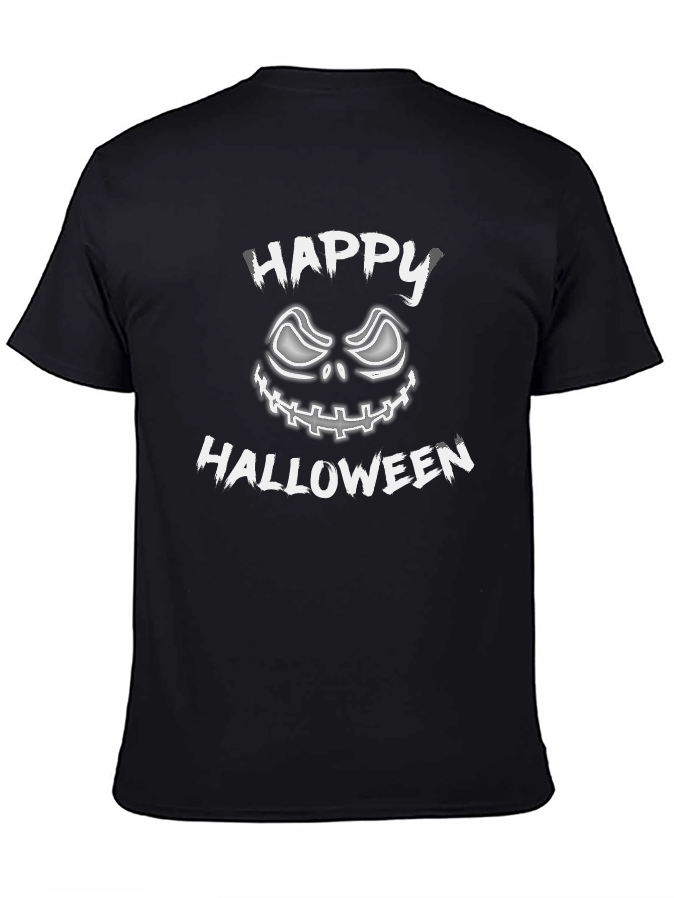 Happy Halloween Graphic Tee - Mens Black T-Shirt