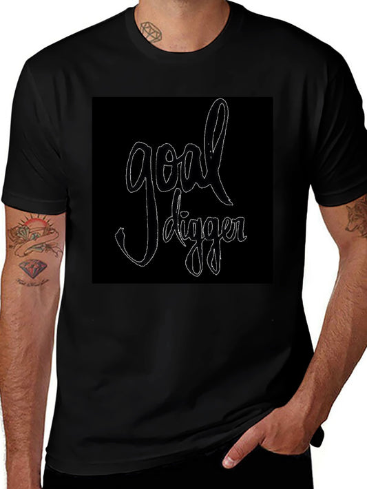 Goal Digger Graphic T-Shirt - Stylish Black Tee