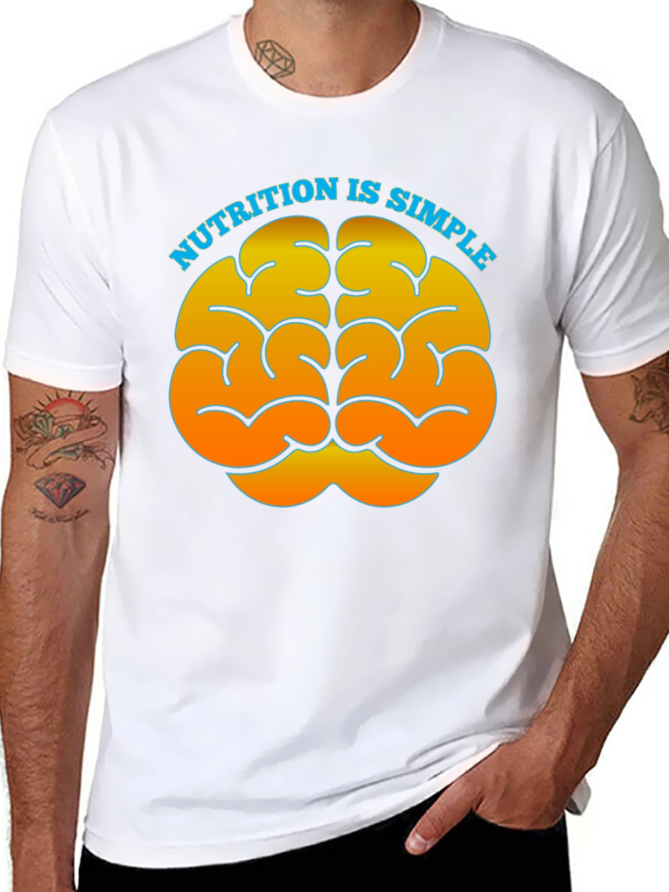 Nutrition is Simple Brain Graphic Tee