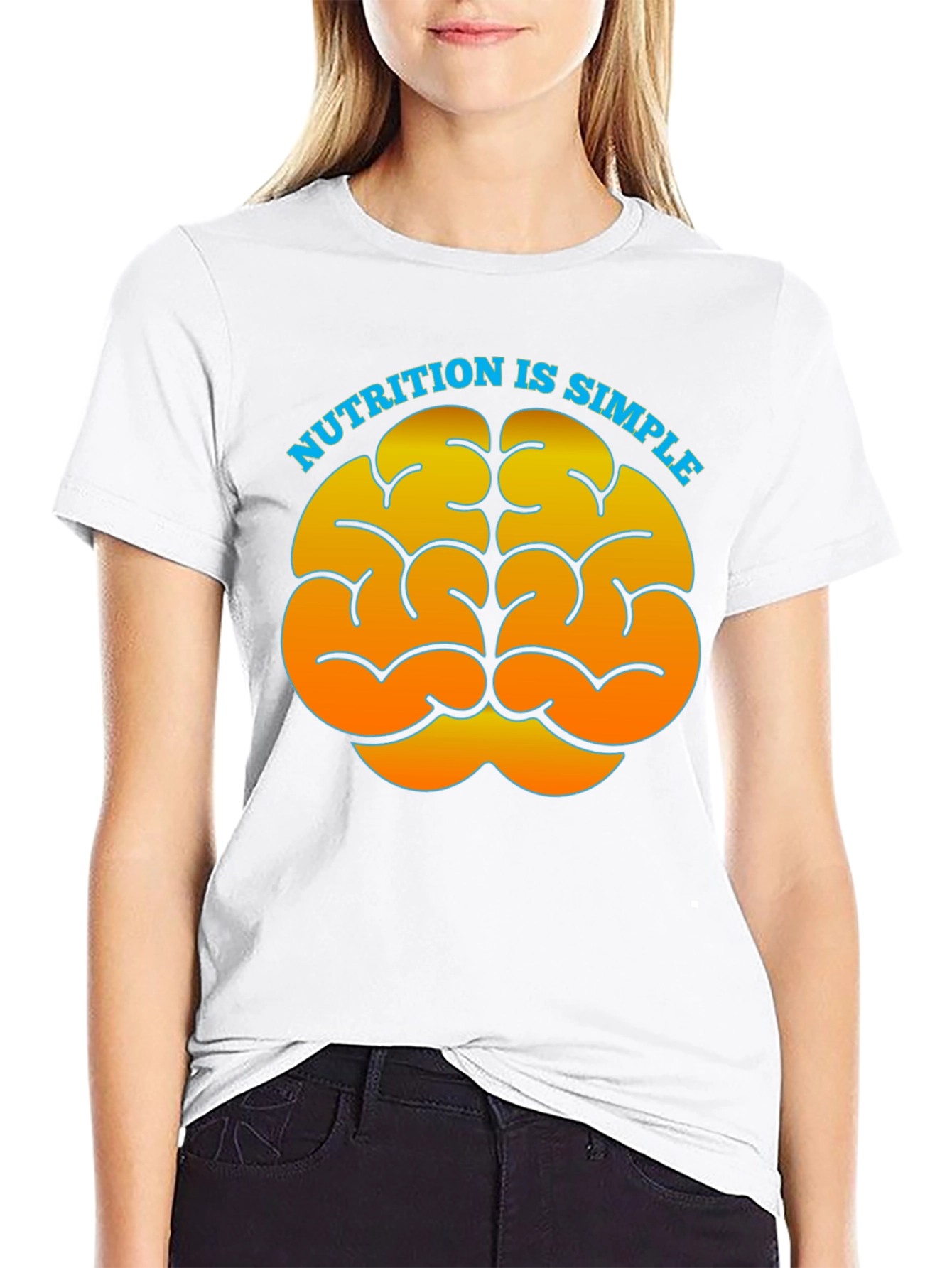 Nutrition is Simple Brain Graphic Tee