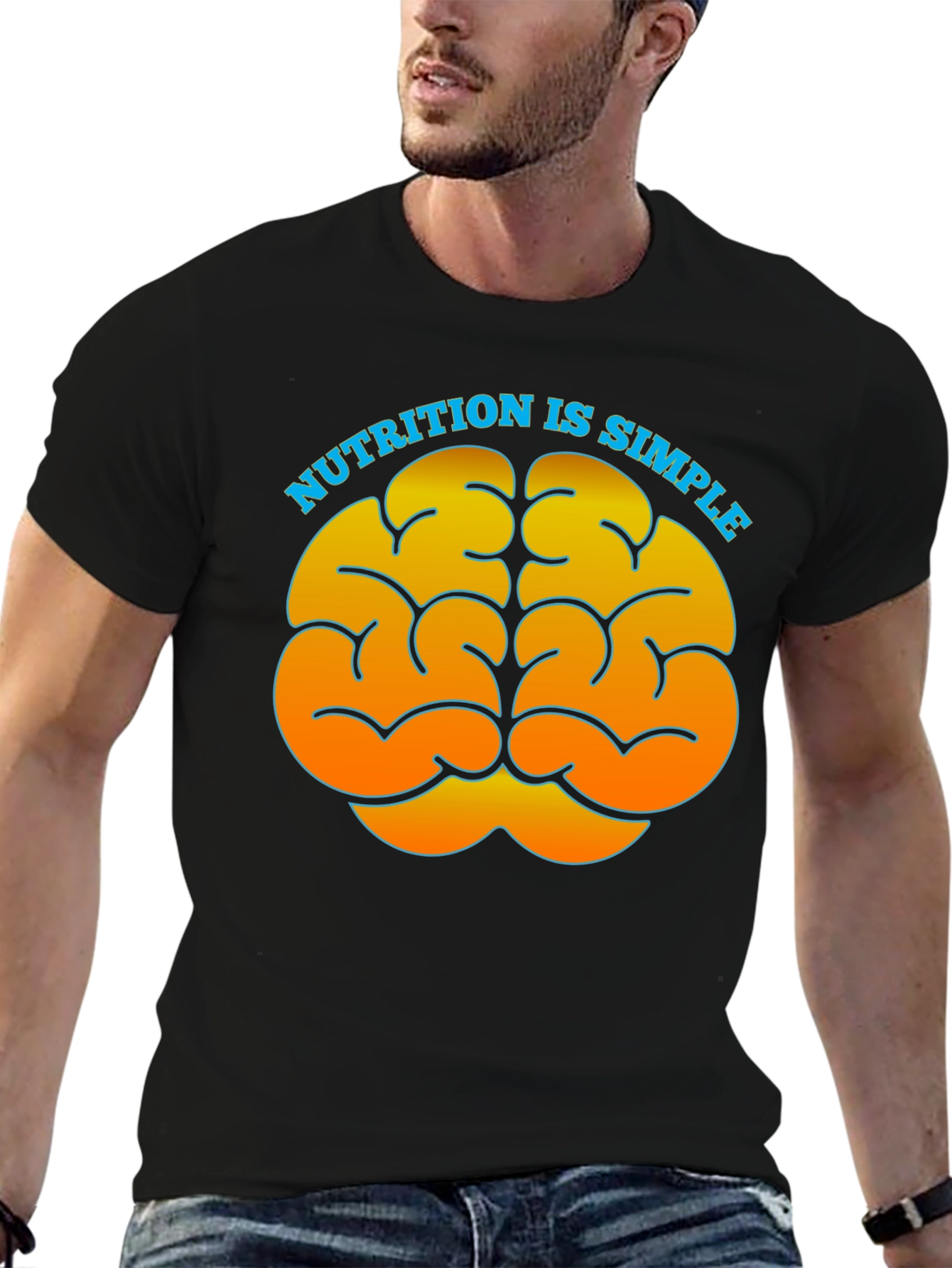 Nutrition is Simple Brain Graphic Tee