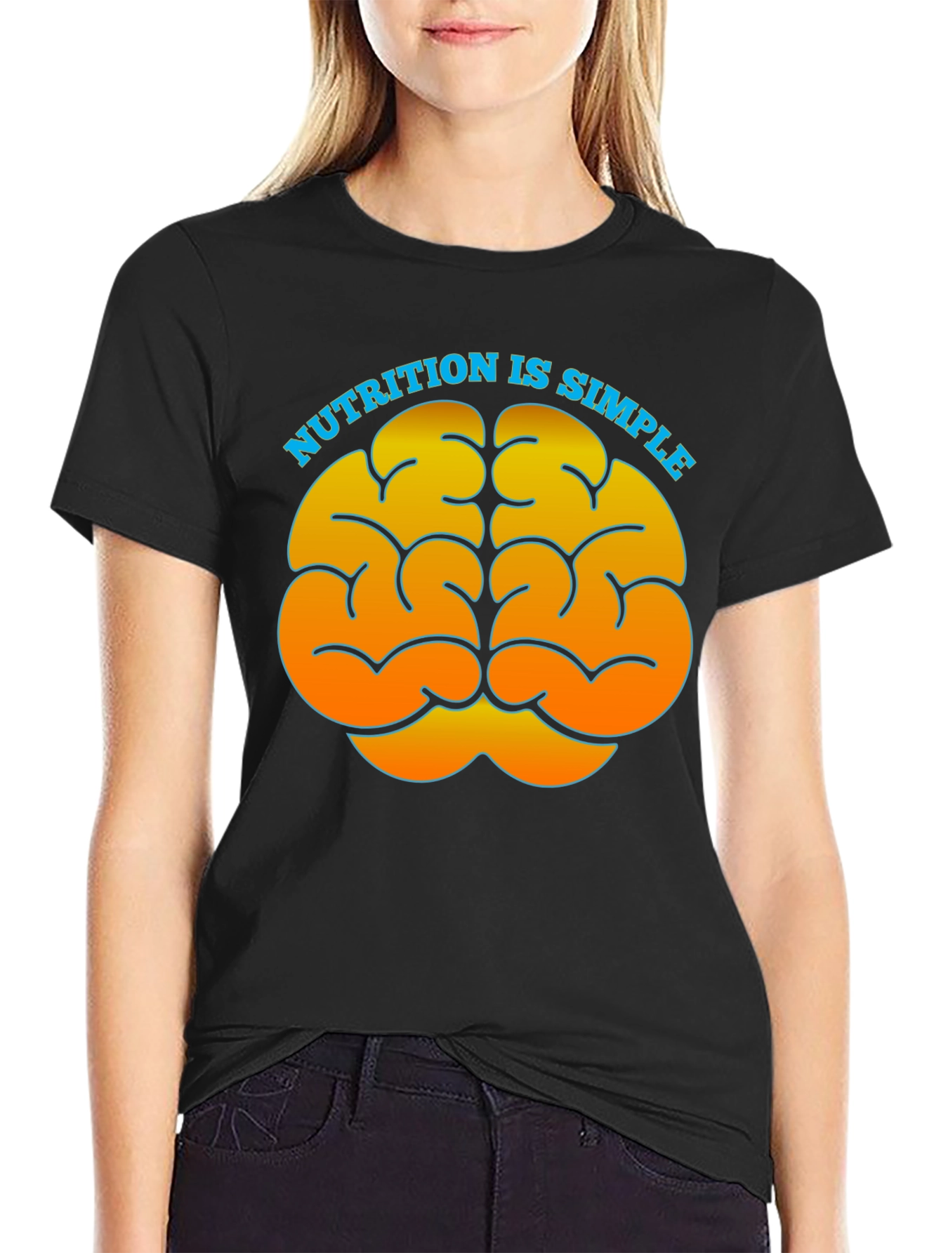 Nutrition is Simple Brain Graphic Tee