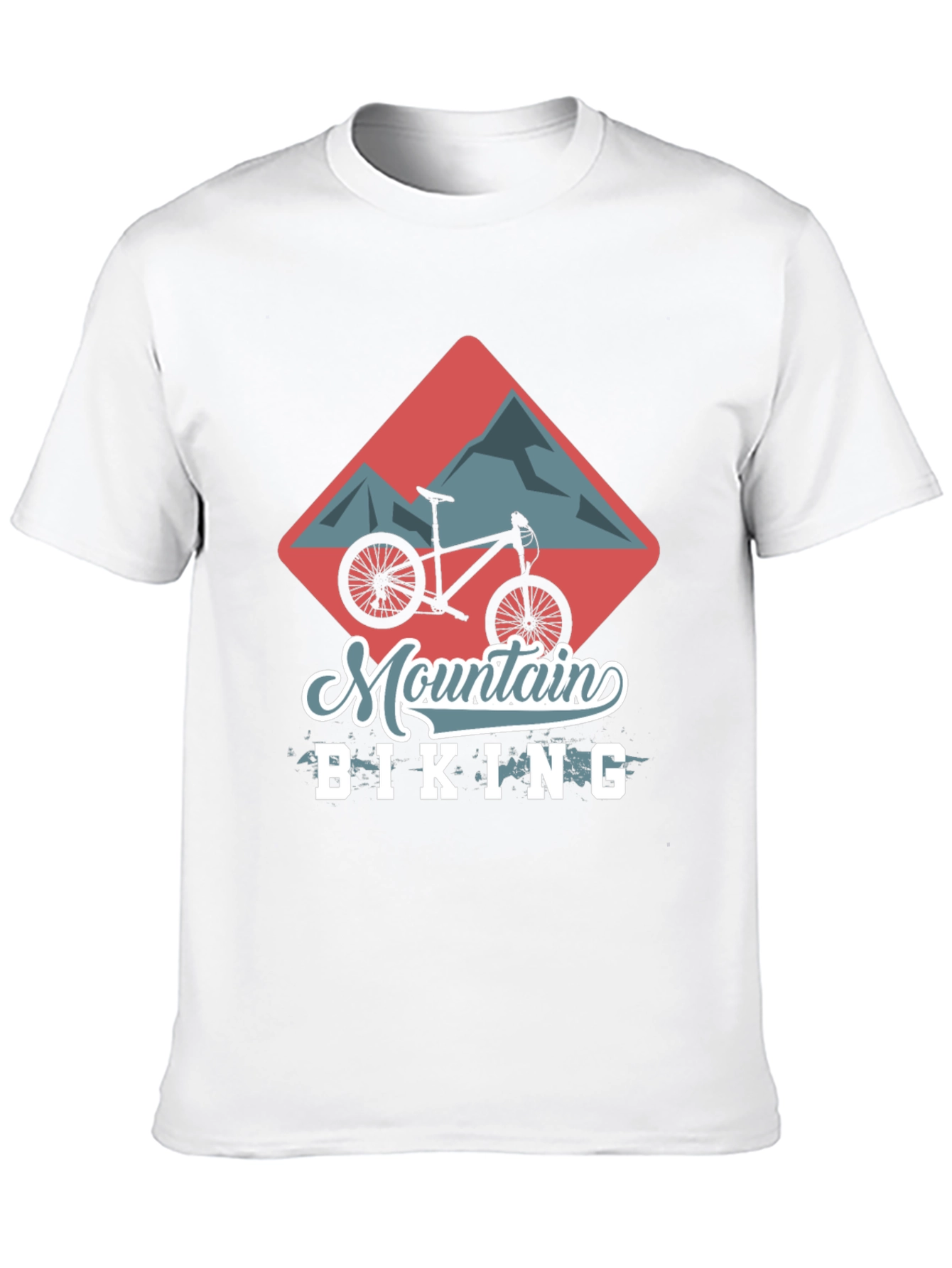 Mountain Biking Graphic Tee - Black