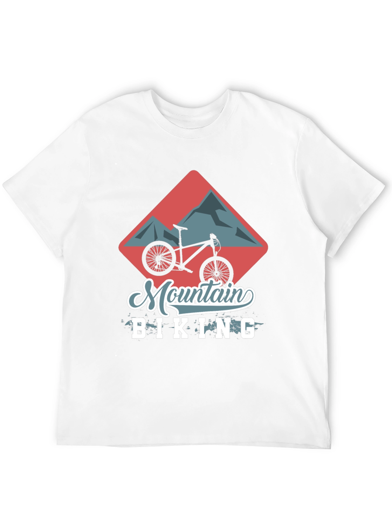 Mountain Biking Graphic Tee - Black