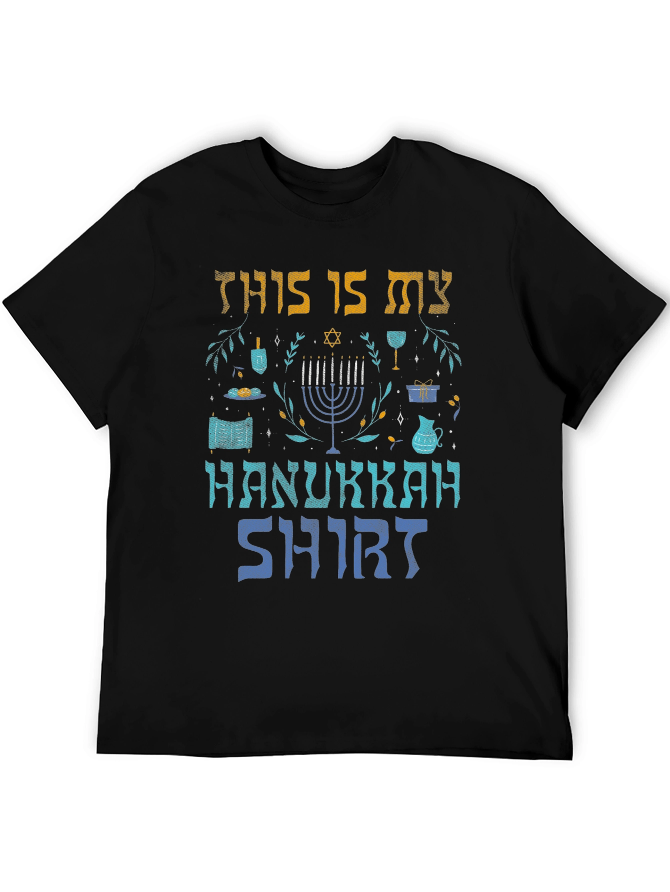 Hanukkah Shirt - Menorah Holiday Graphic Tee