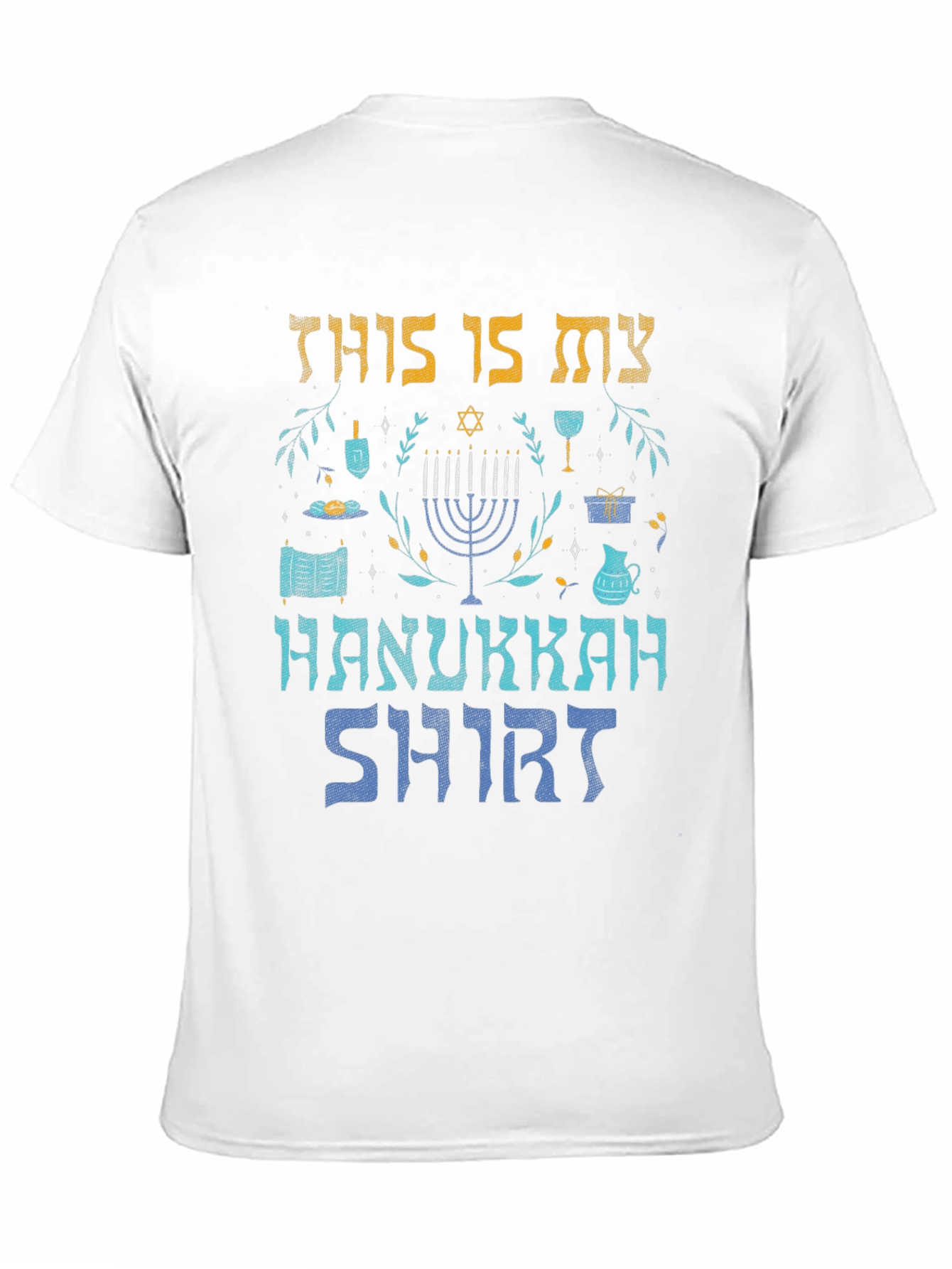 Hanukkah Shirt - Menorah Holiday Graphic Tee