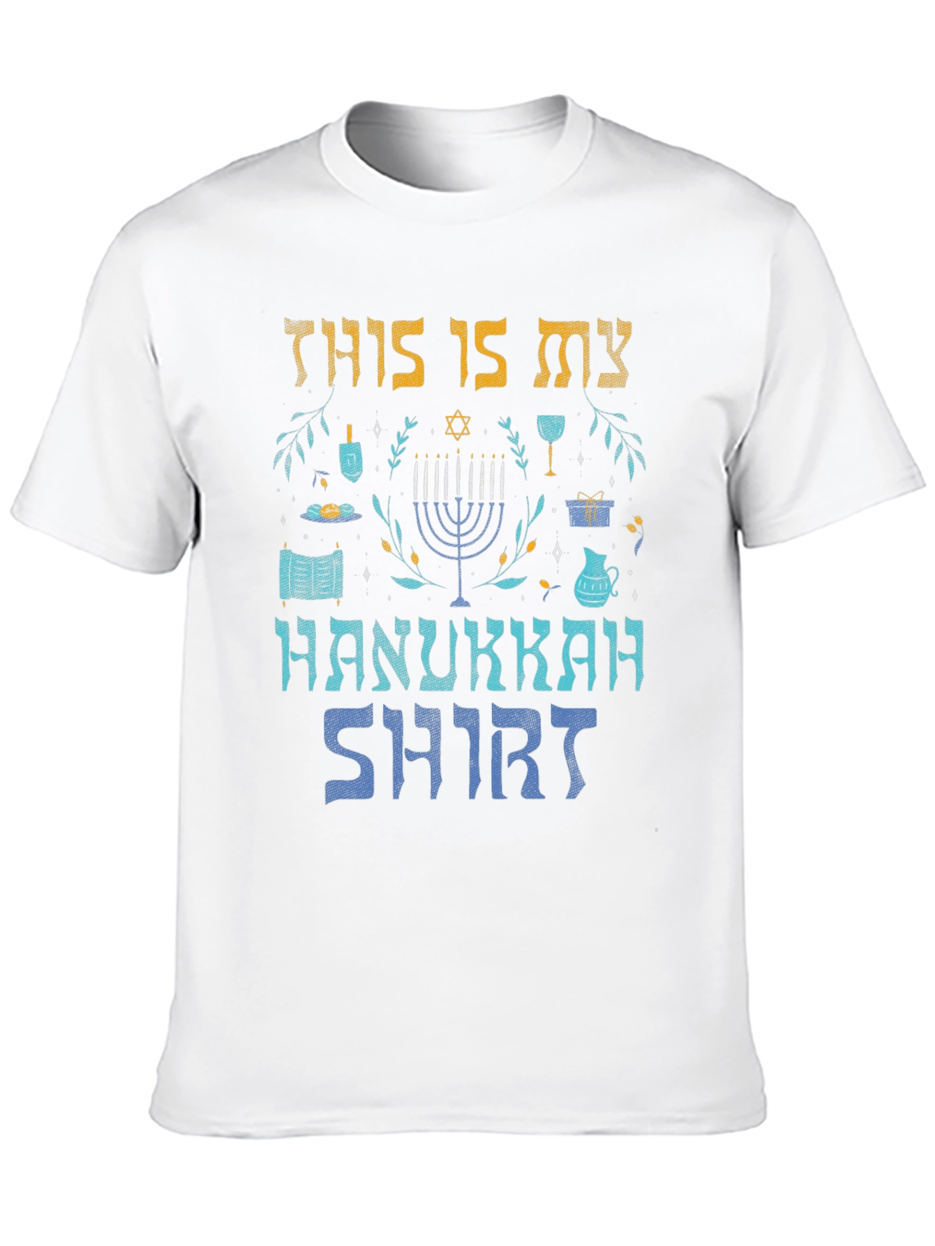 Hanukkah Shirt - Menorah Holiday Graphic Tee