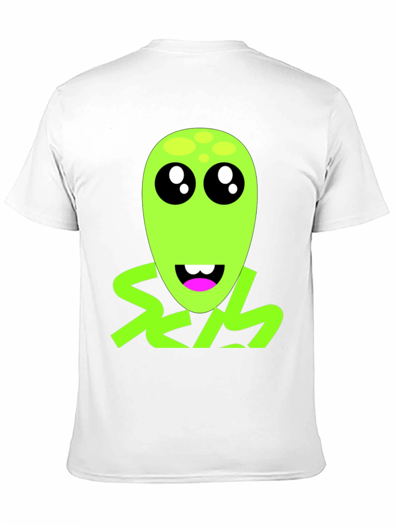 Funny Alien Graphic T-Shirt - Black Crew Neck