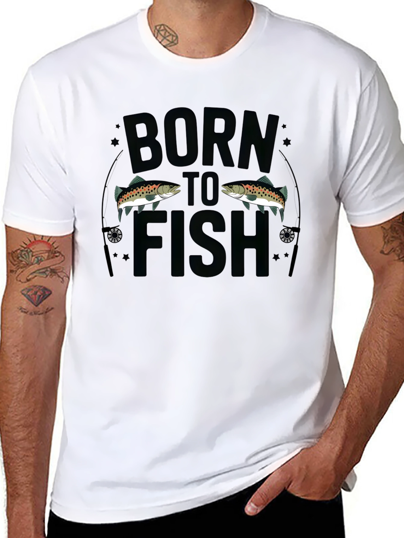 Born to Fish Graphic T-Shirt