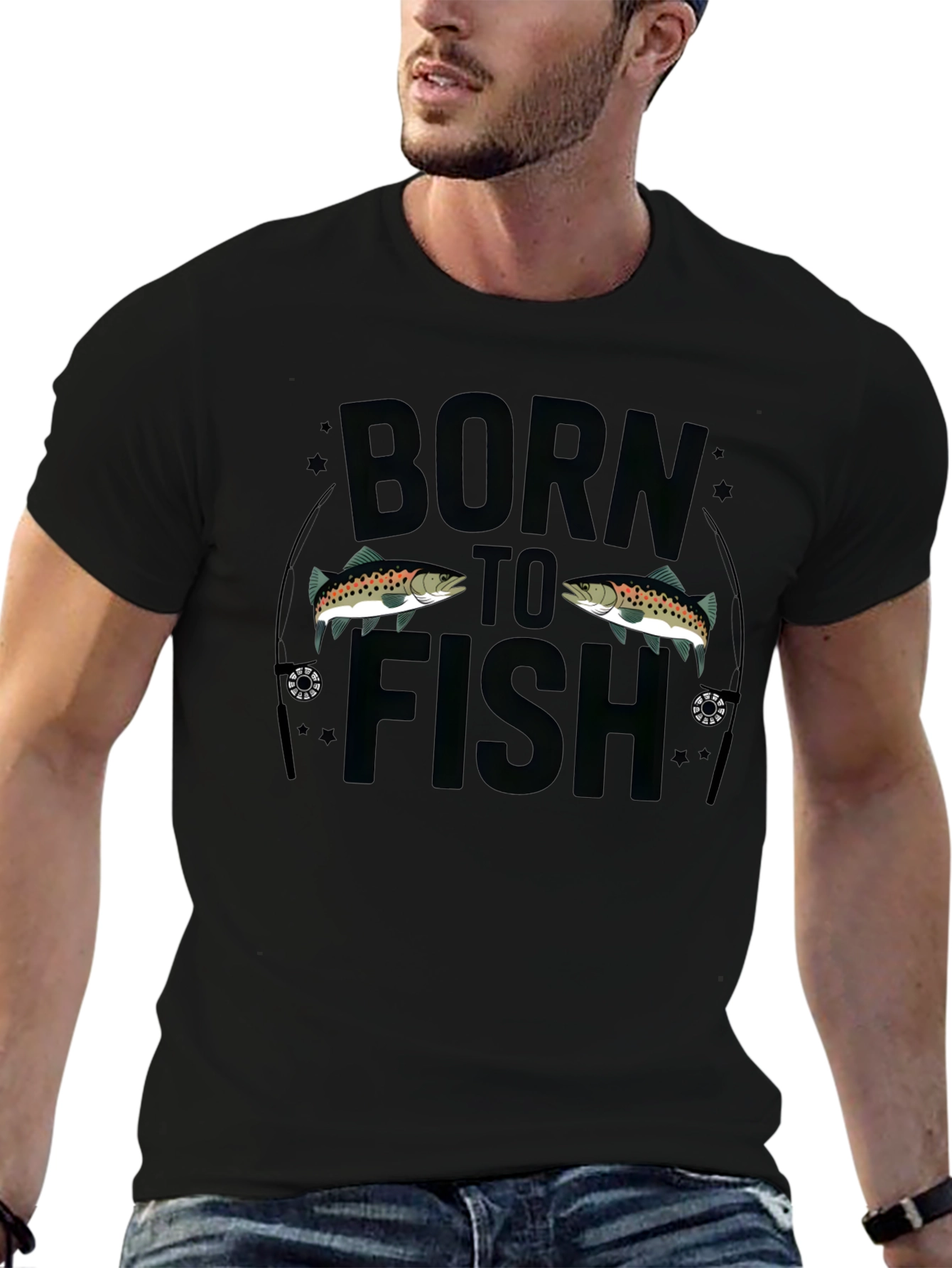 Born to Fish Graphic T-Shirt
