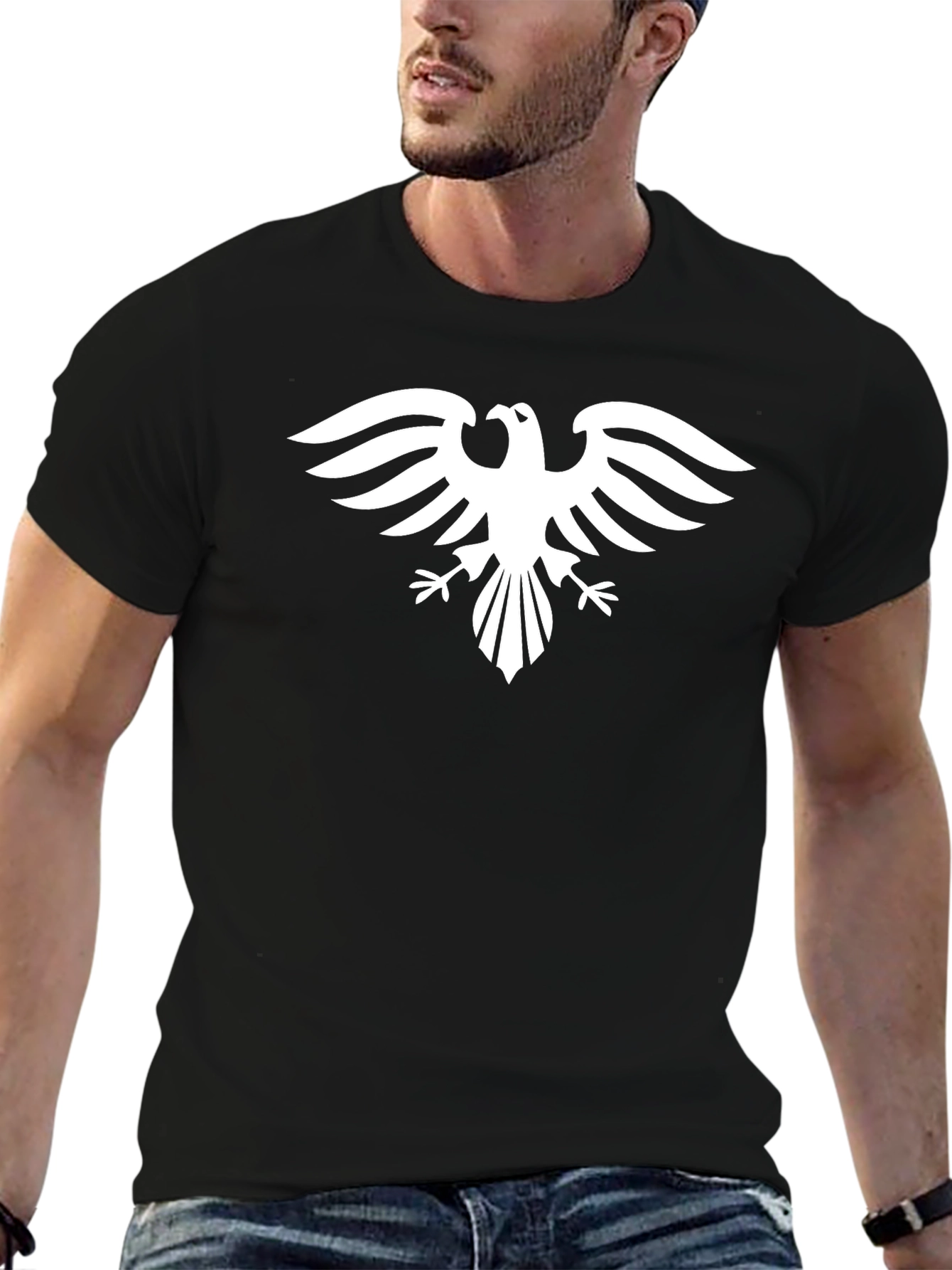 Black Eagle Graphic T-Shirt - Stylish Mens Tee