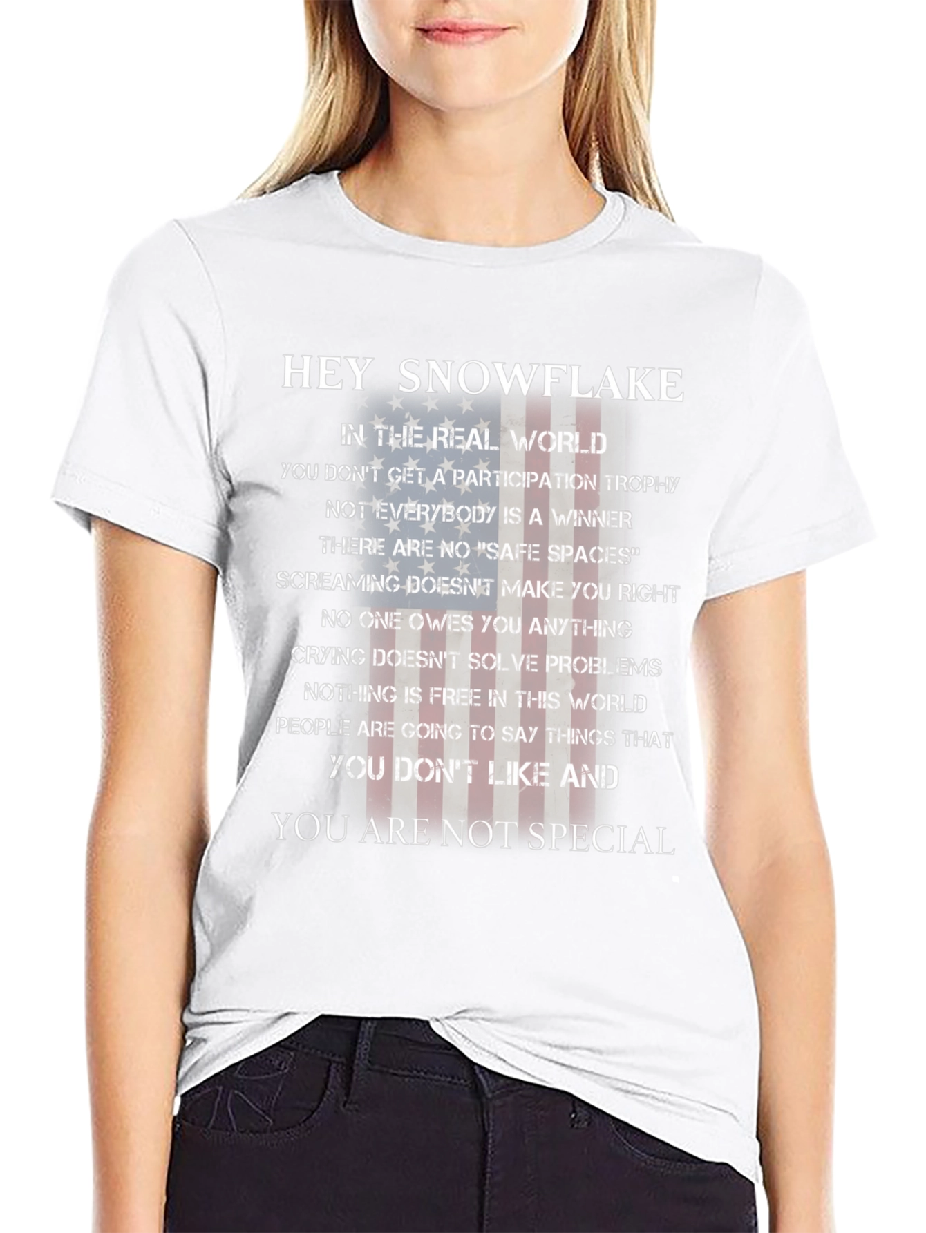 Hey Snowflake Graphic T-Shirt