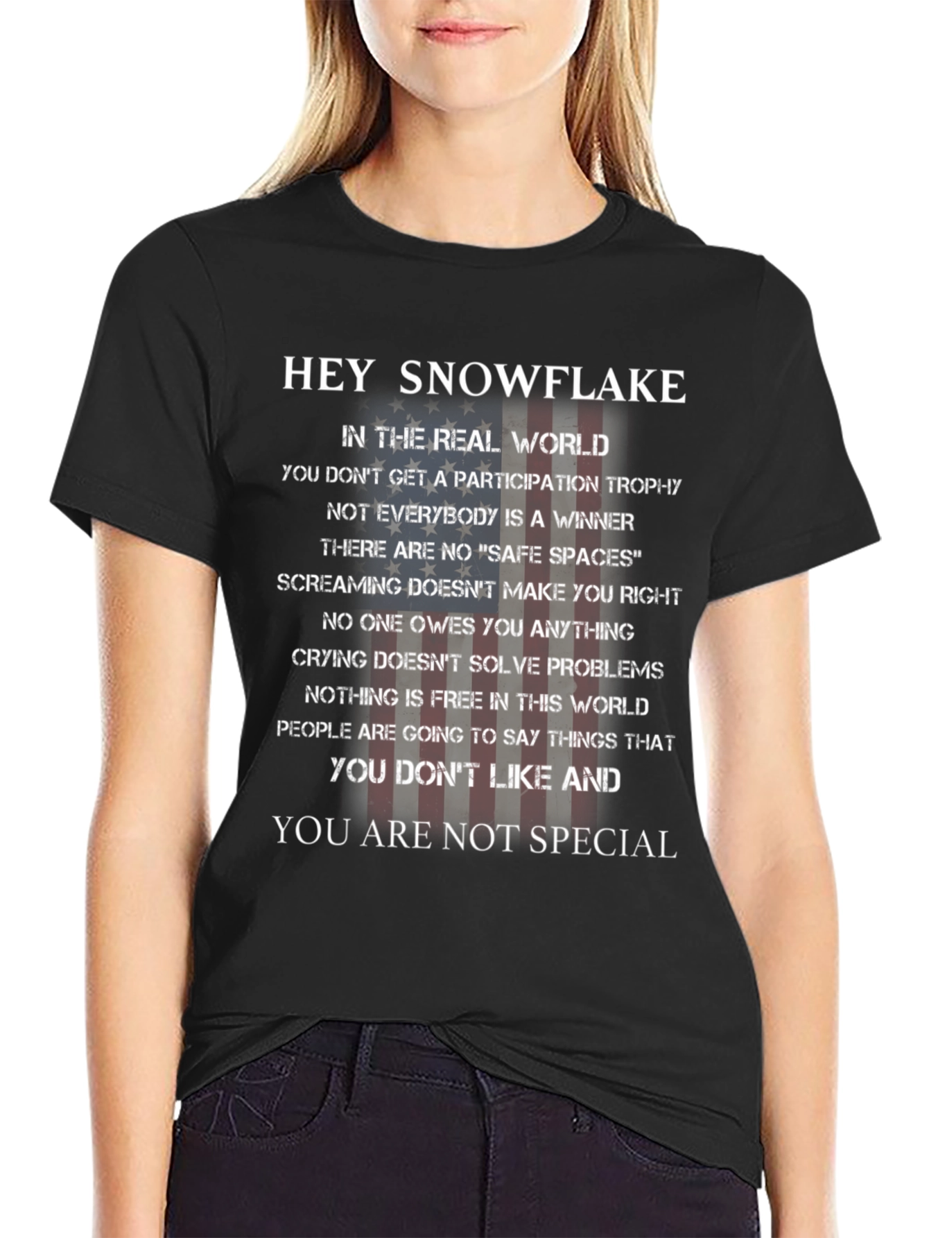 Hey Snowflake Graphic T-Shirt