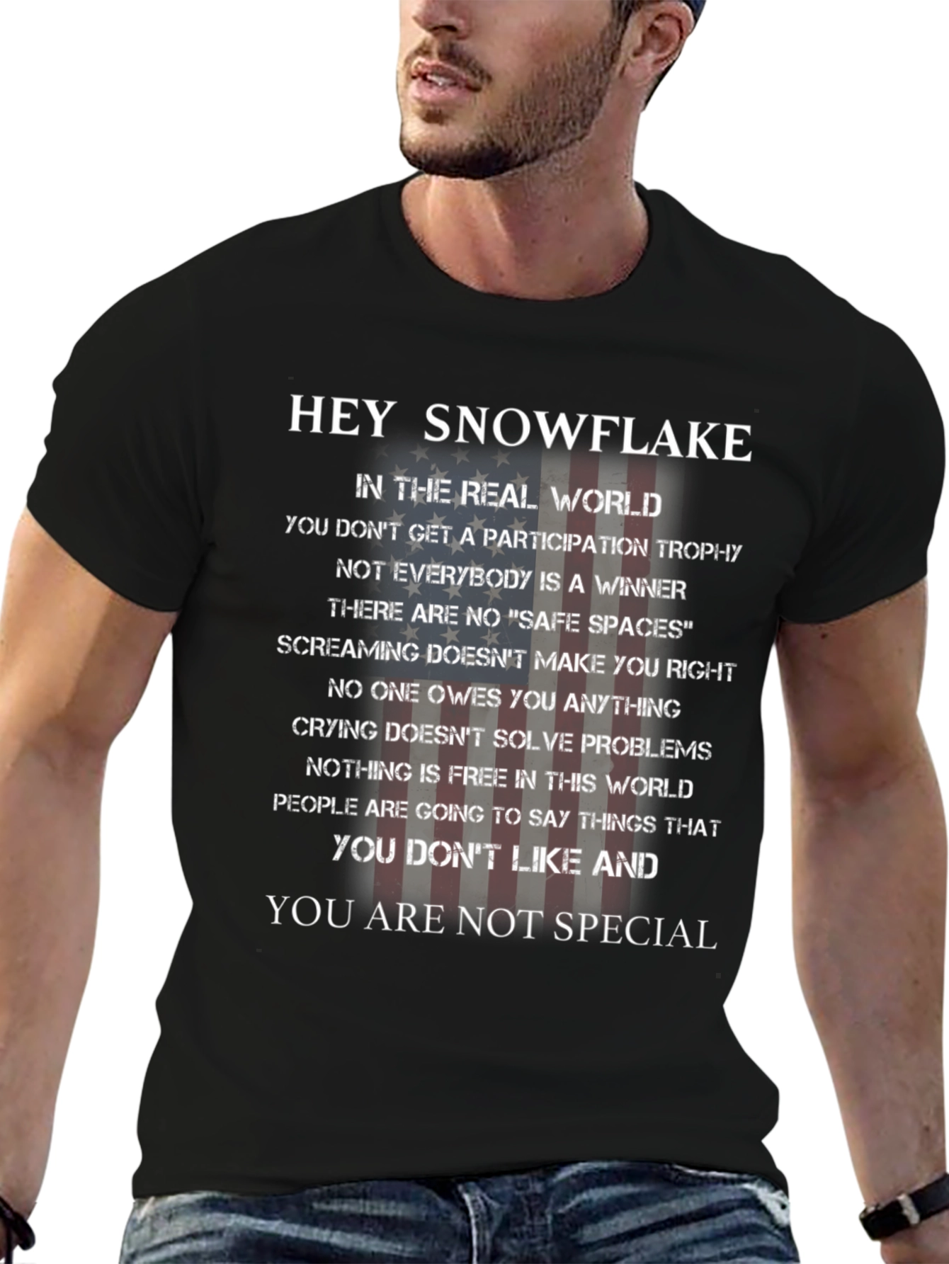 Hey Snowflake Graphic T-Shirt