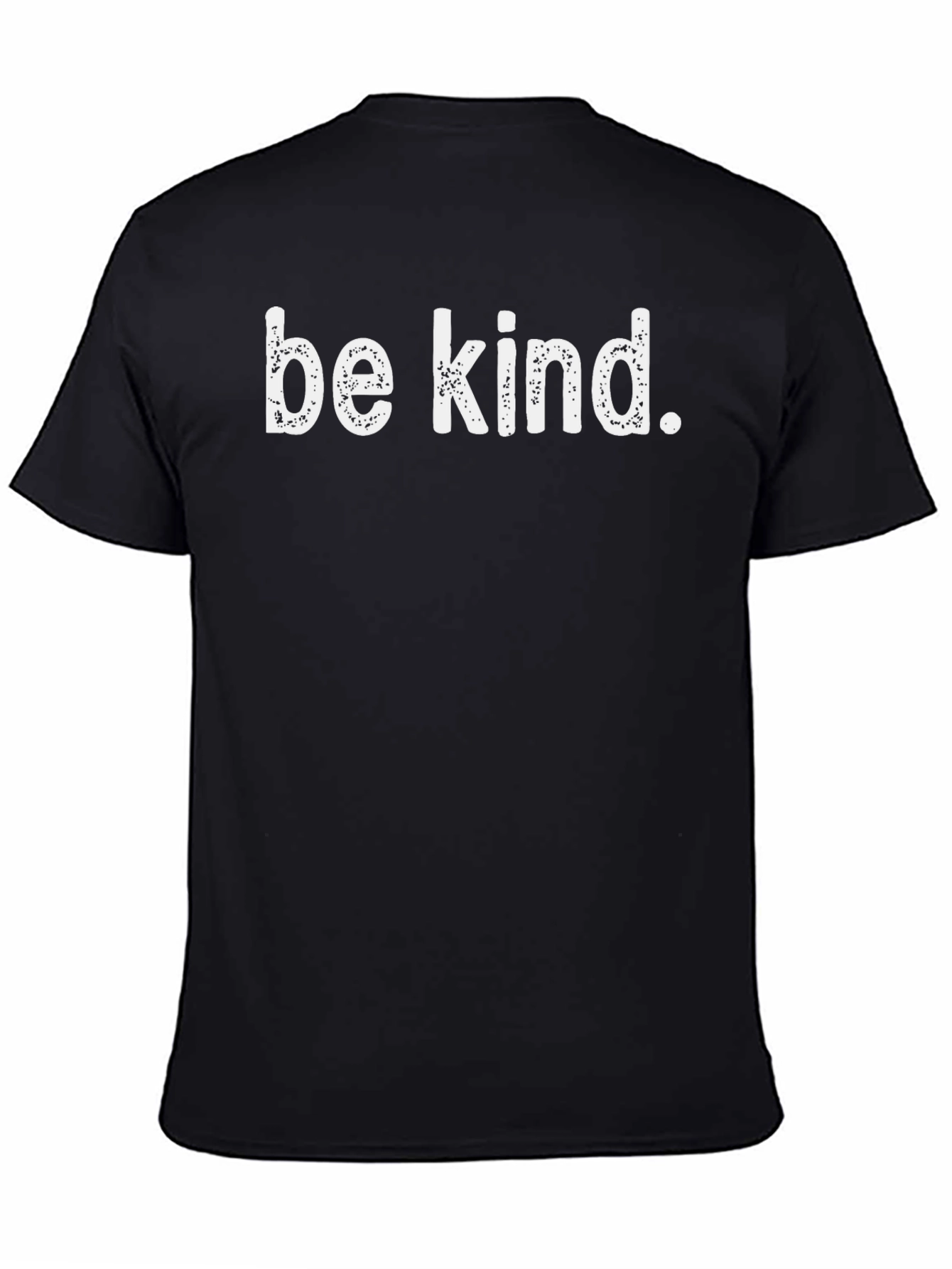 Be Kind Graphic Tee - Black Cotton Casual T-Shirt