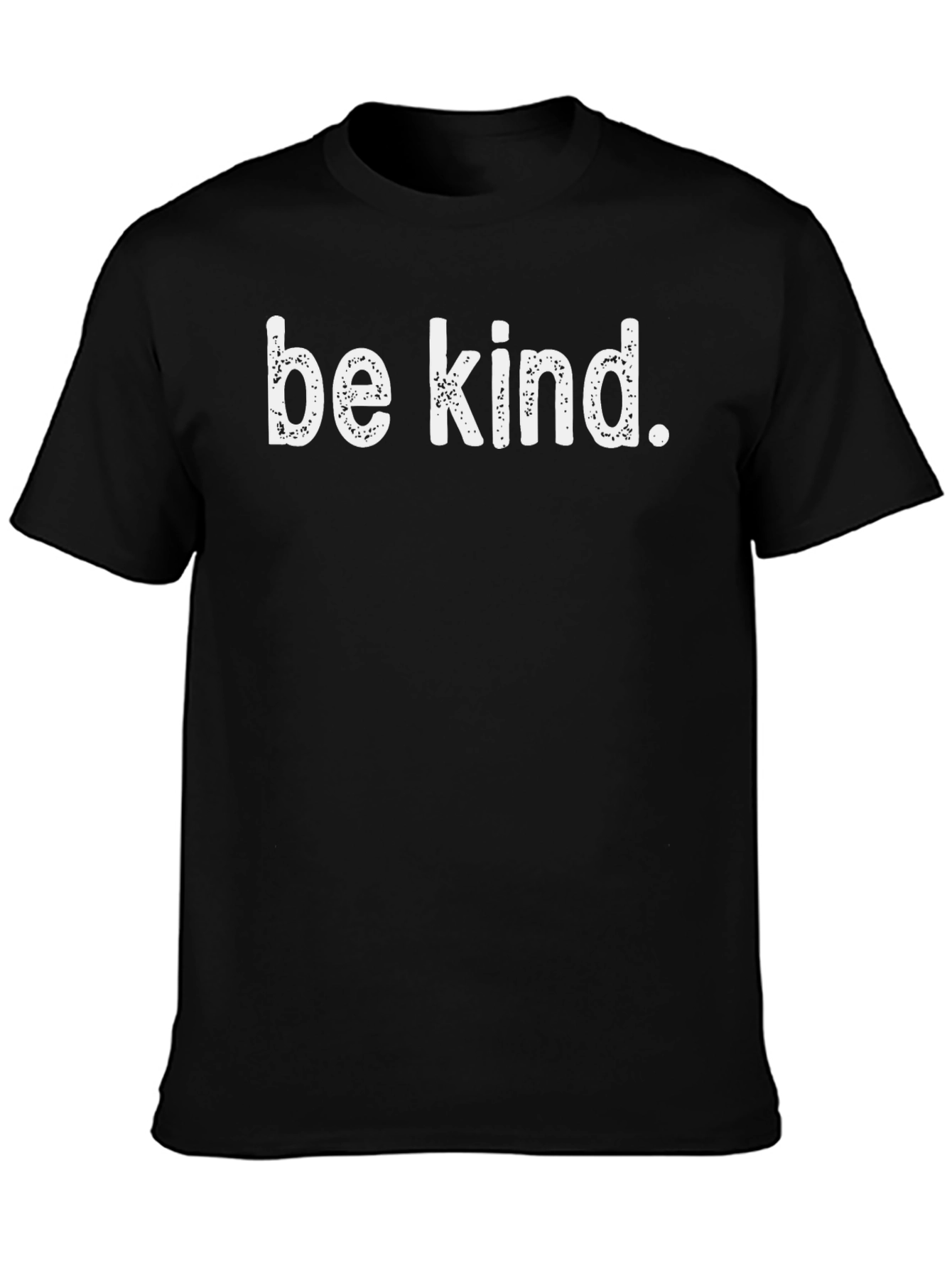 Be Kind Graphic Tee - Black Cotton Casual T-Shirt