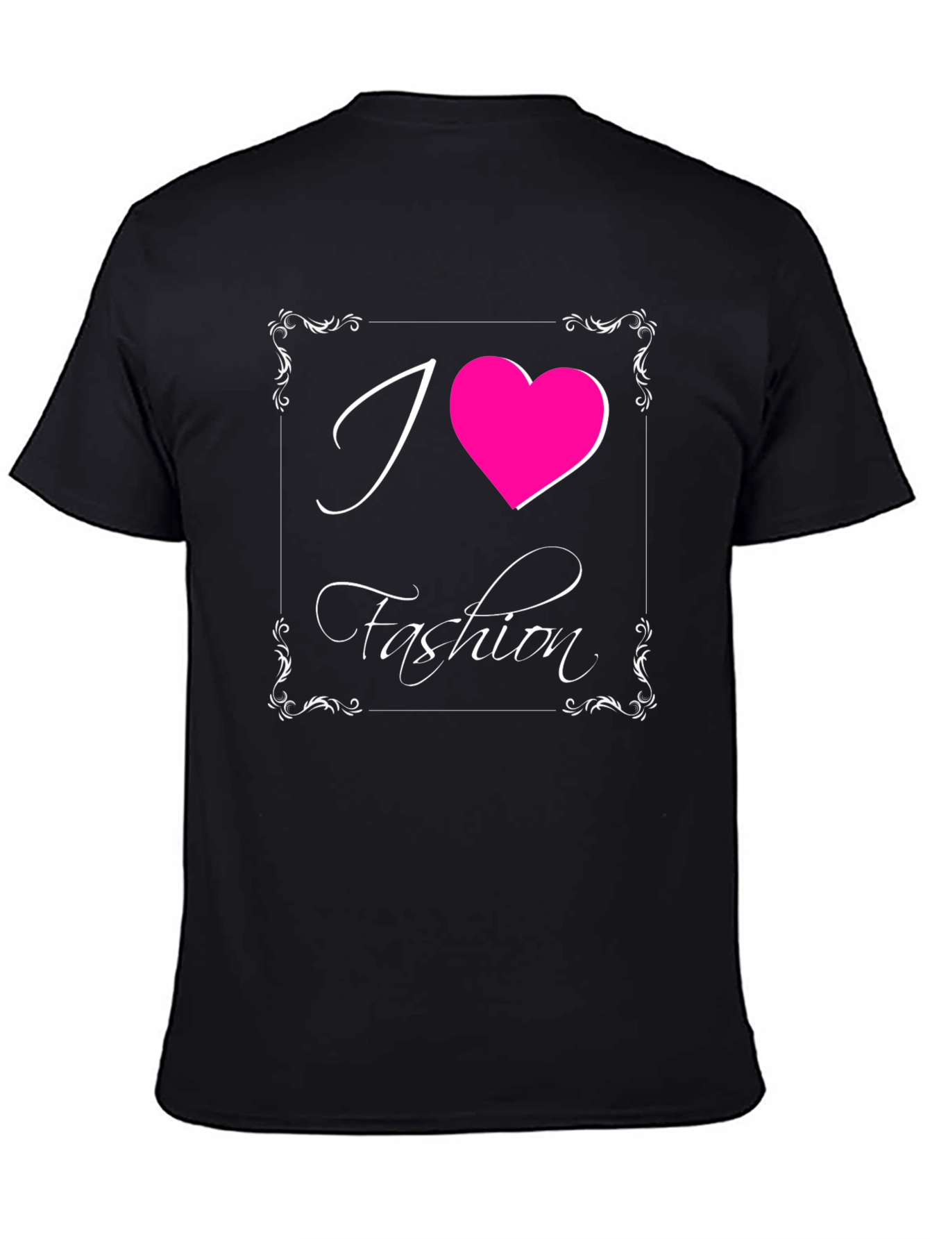 I Heart Fashion Black Graphic Tee
