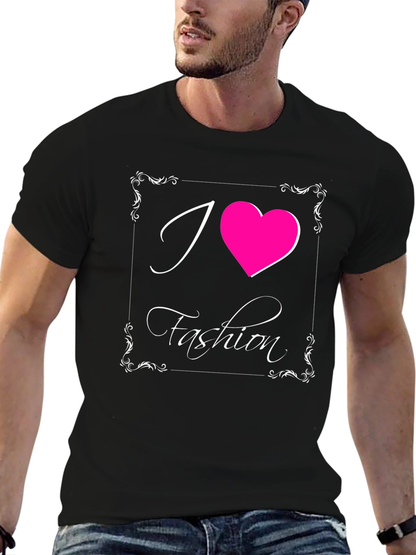 I Heart Fashion Black Graphic Tee