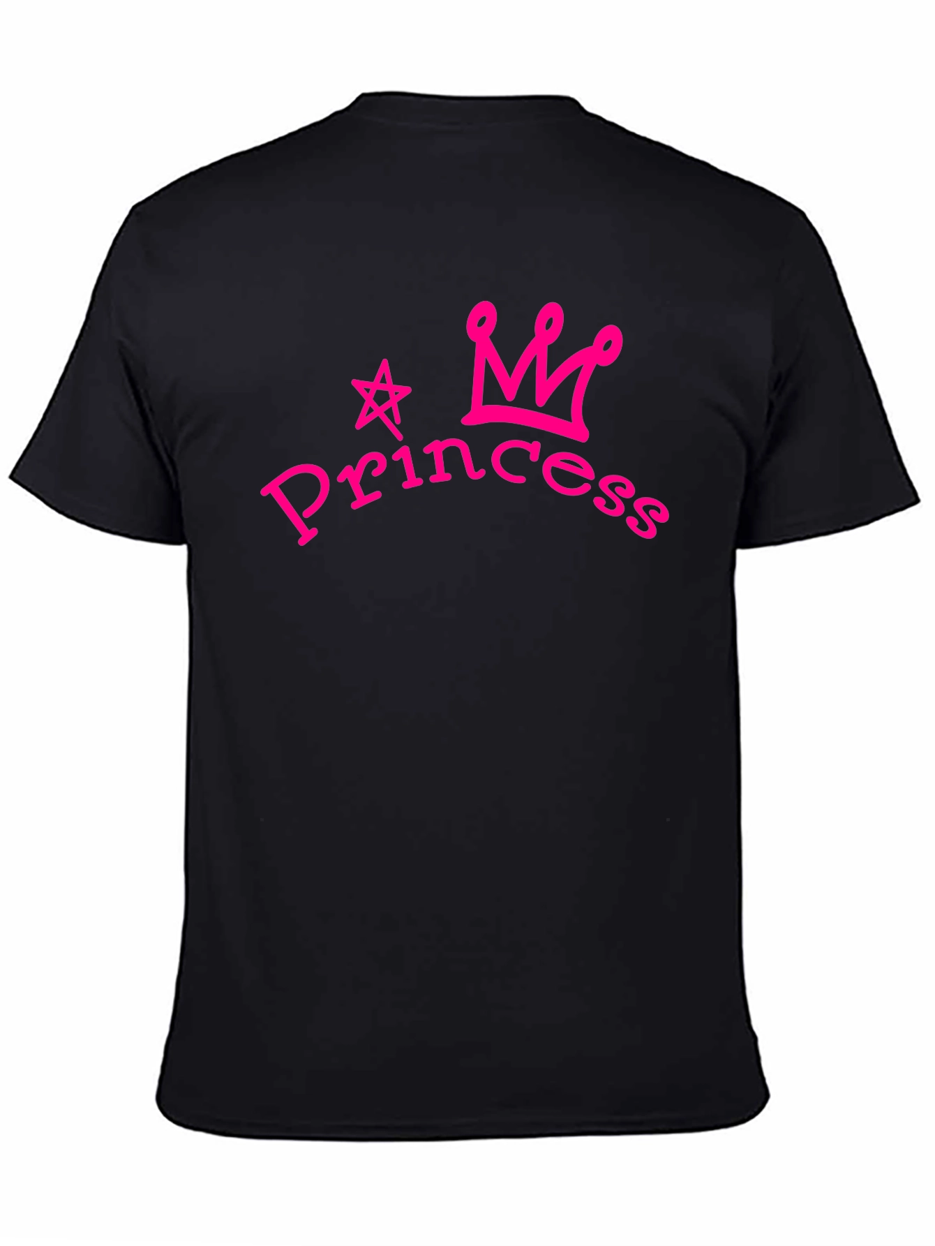 Princess Crown Graphic Tee - Stylish Black T-Shirt