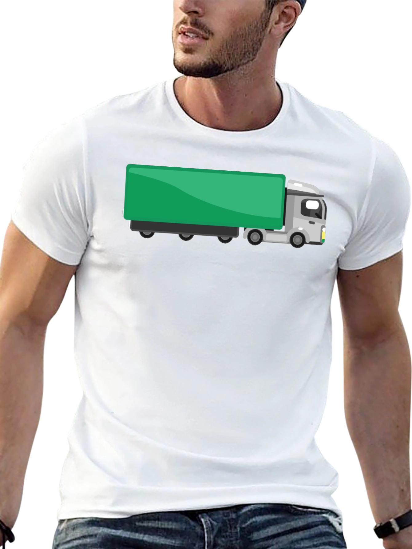 Truck Graphic T-Shirt - Black Cotton Tee