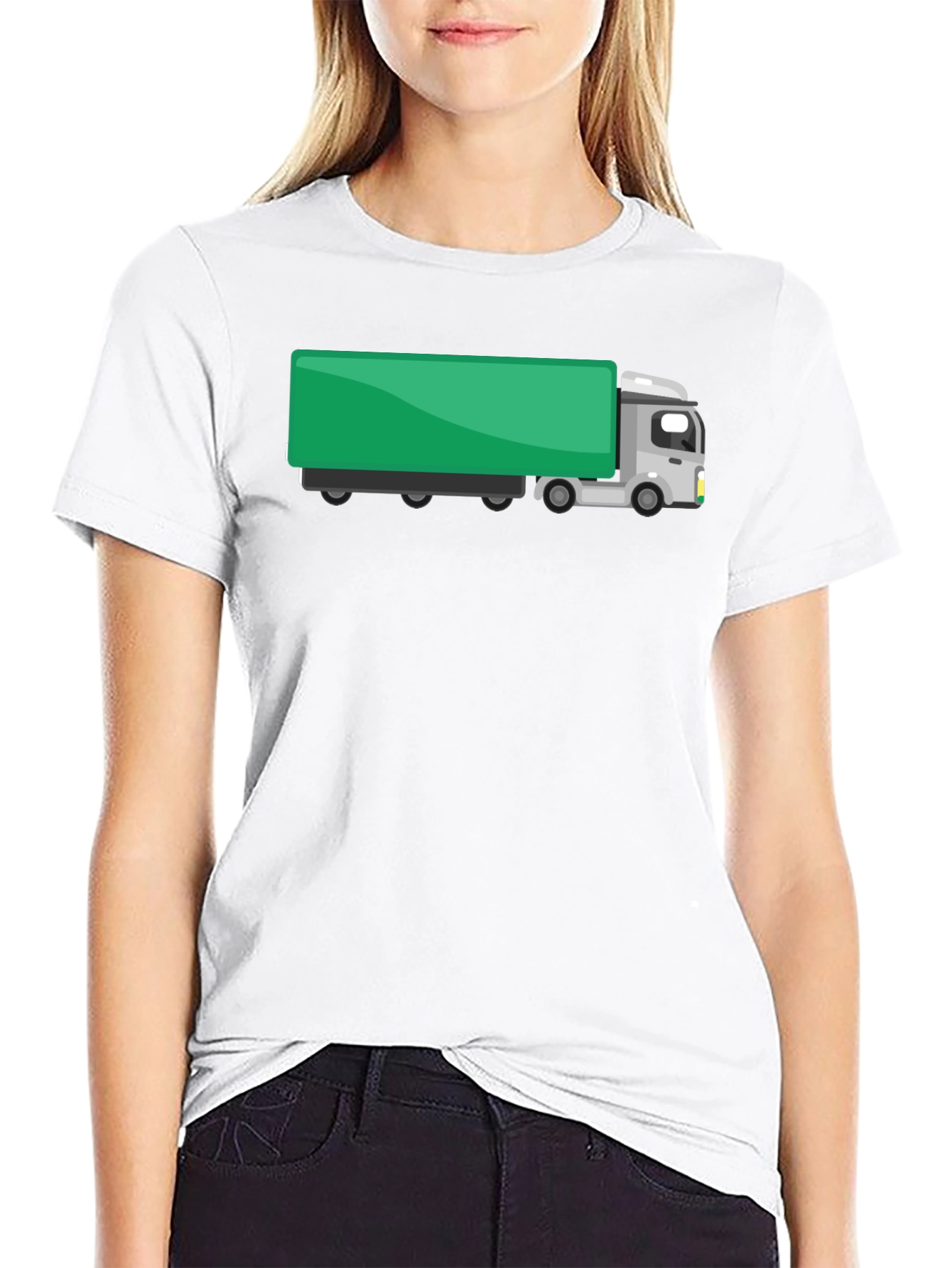 Truck Graphic T-Shirt - Black Cotton Tee