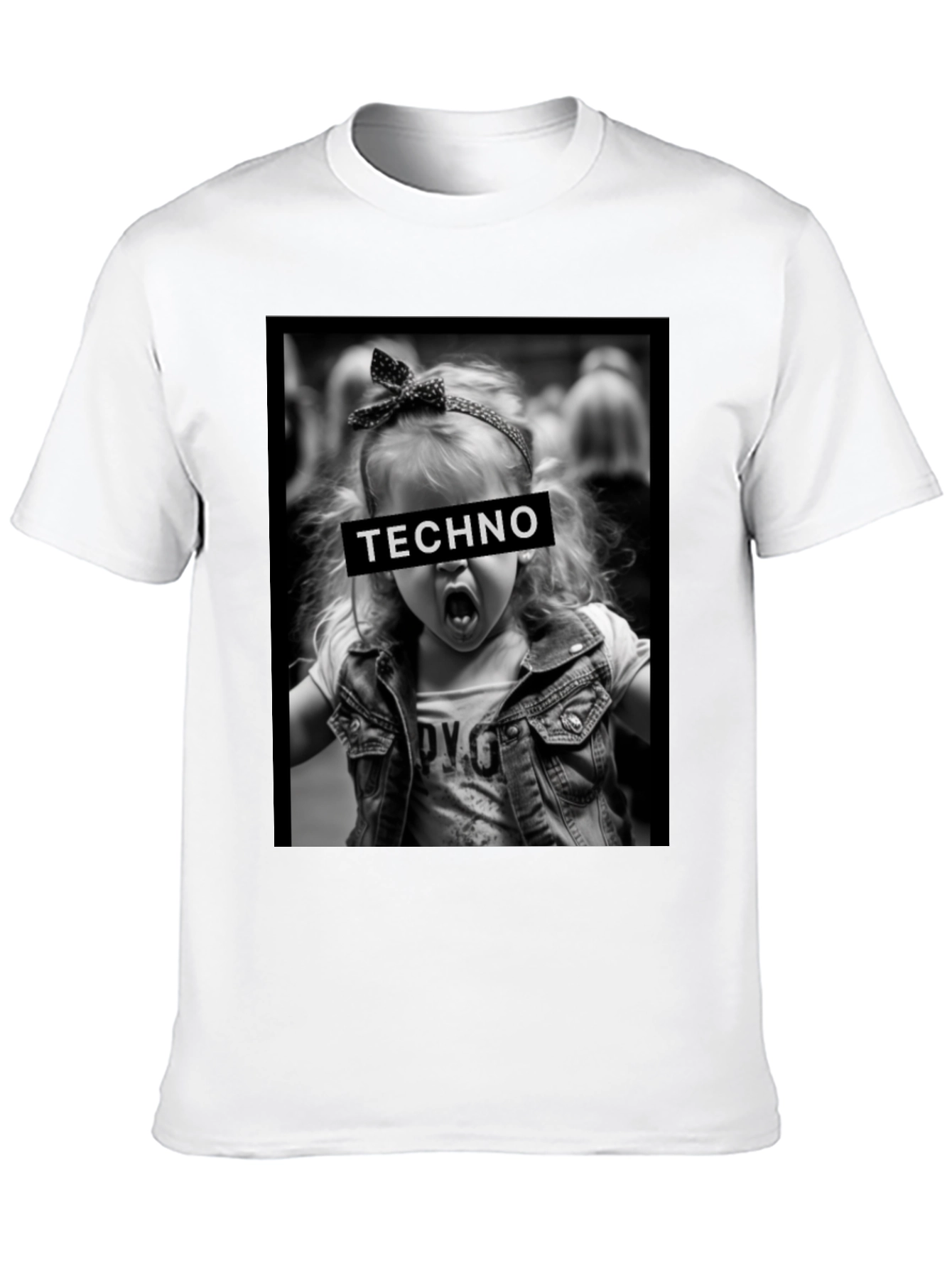 Techno Graphic Tee - Edgy Kids Style