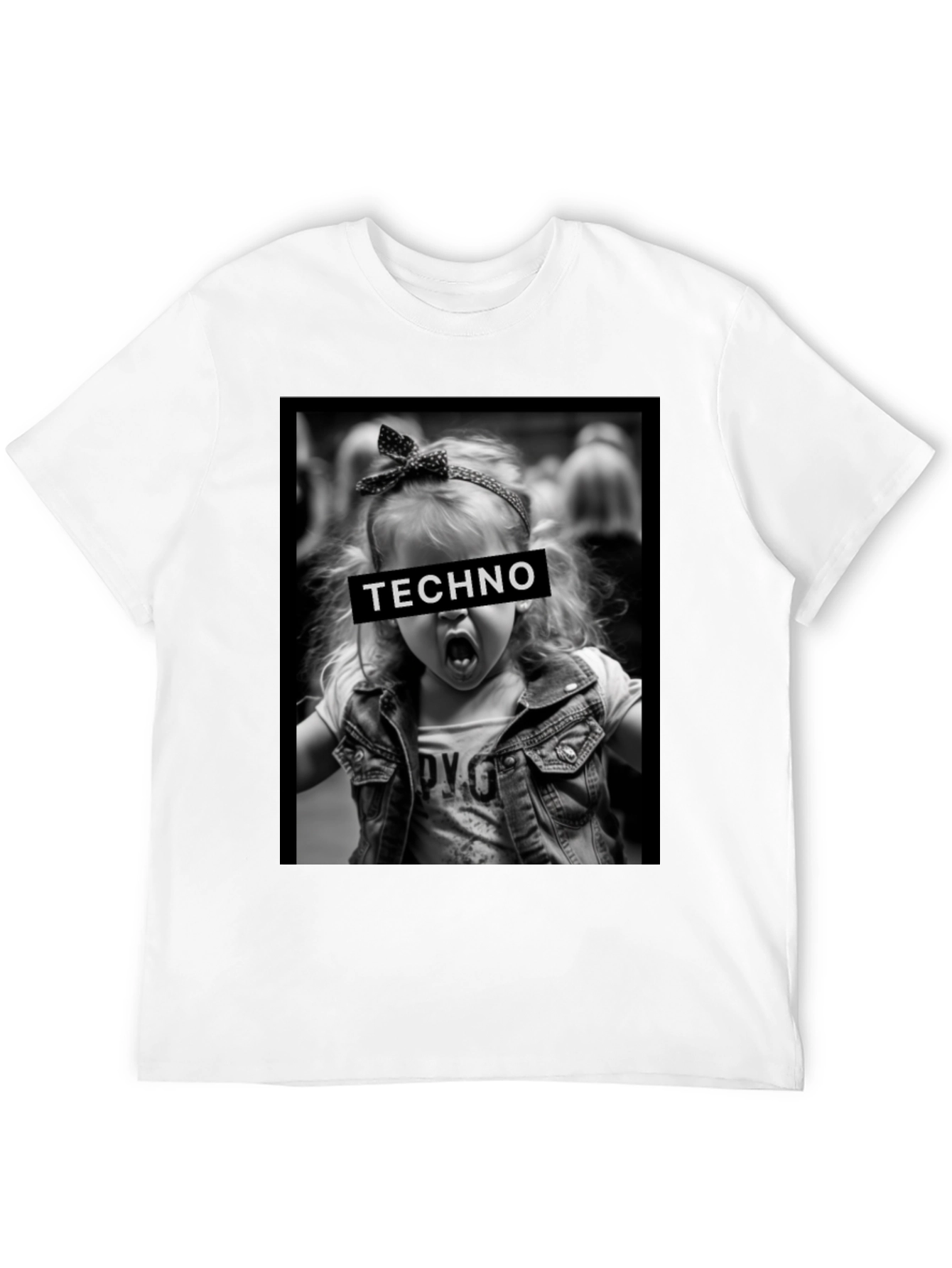 Techno Graphic Tee - Edgy Kids Style