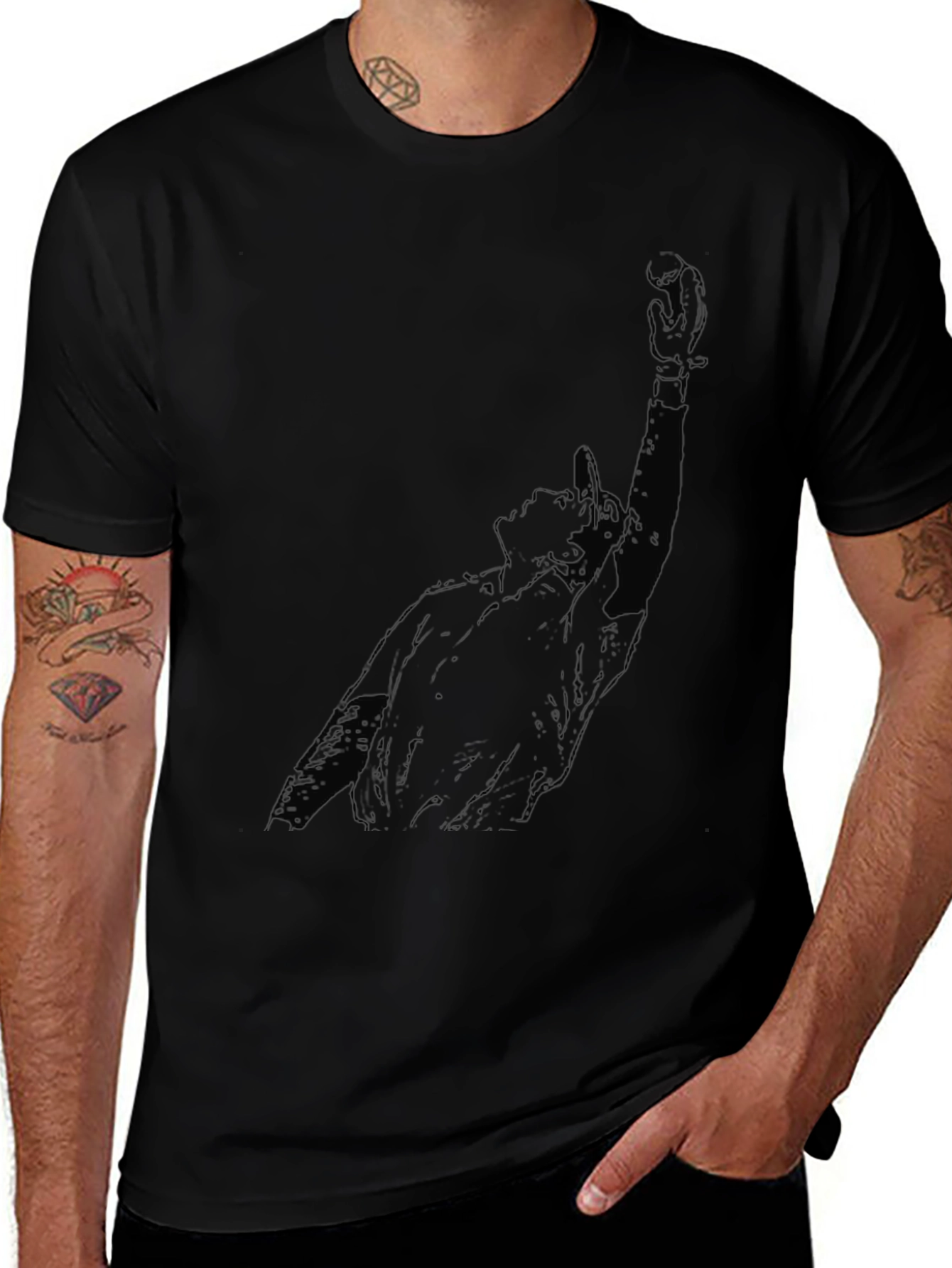 Rocky Balboa Graphic Tee - Black