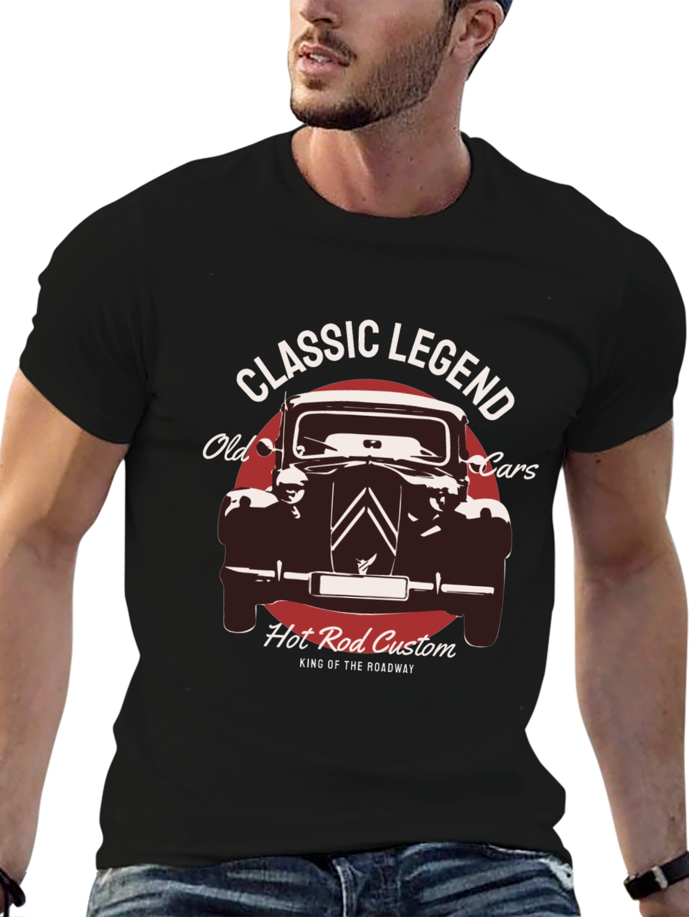 Classic Legend Car T-Shirt - Hot Rod Custom Design